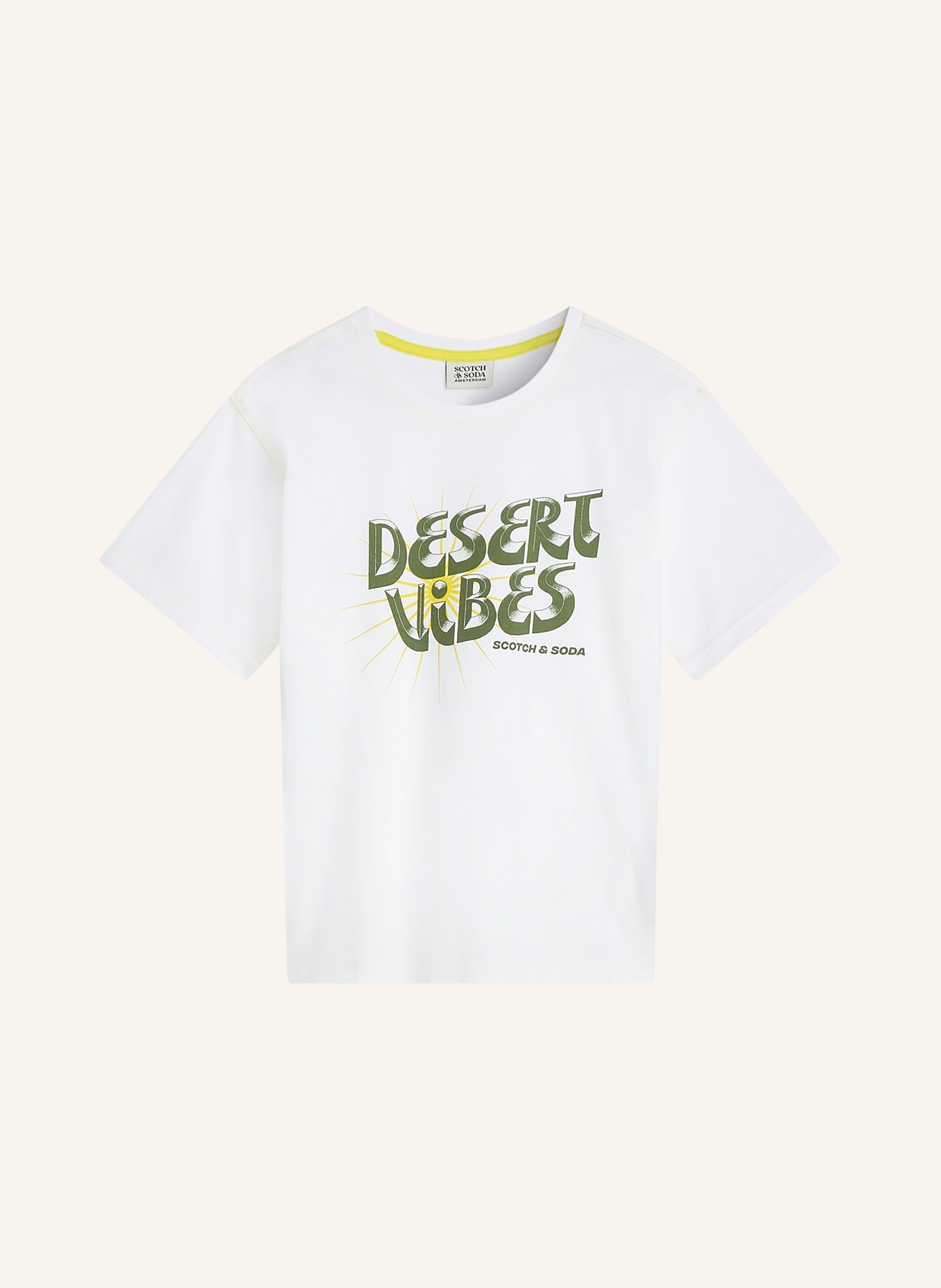 SCOTCH & SODA T-Shirt: WEISS