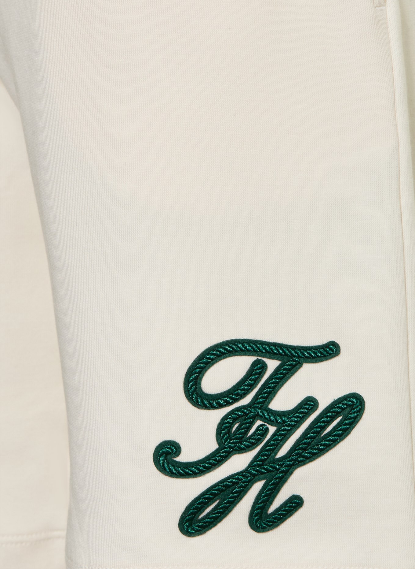 TOMMY HILFIGER šortky: BÍLÁ / ZELENÁ