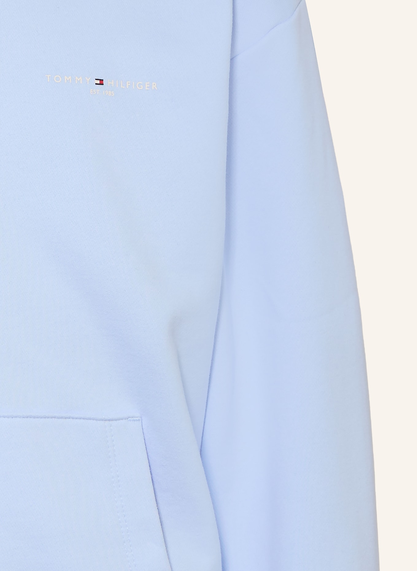 TOMMY HILFIGER sweat à capuche: BLEU CLAIR