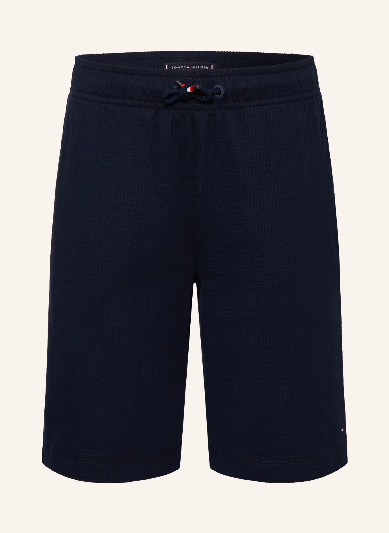 TOMMY HILFIGER short en jersey: BLEU FONCÉ