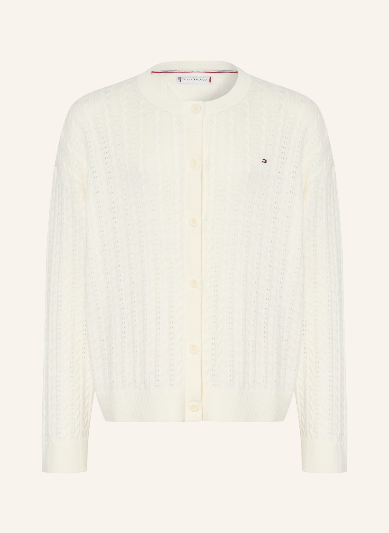 TOMMY HILFIGER cardigan: CREAM