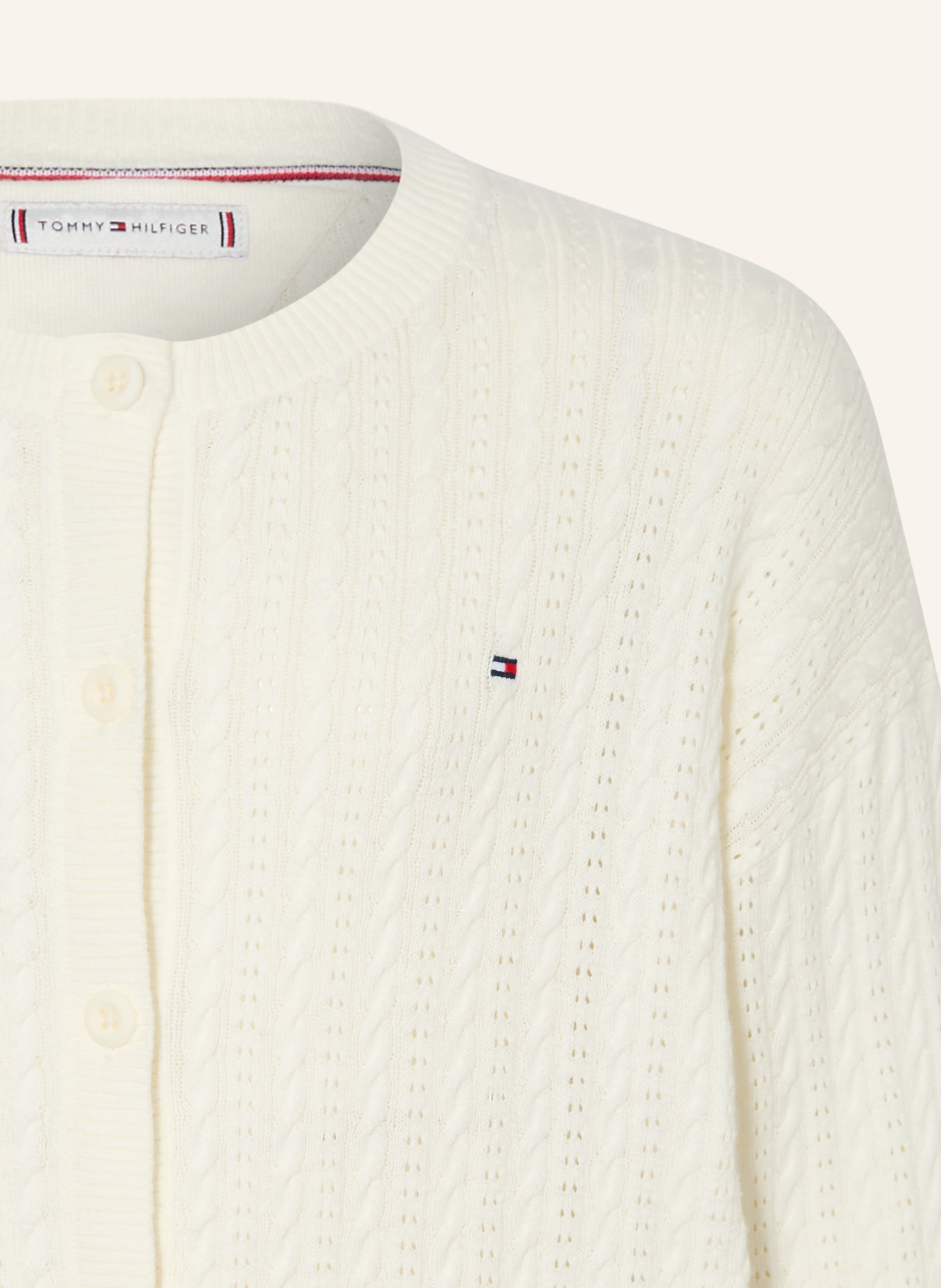 TOMMY HILFIGER cardigan: CREAM