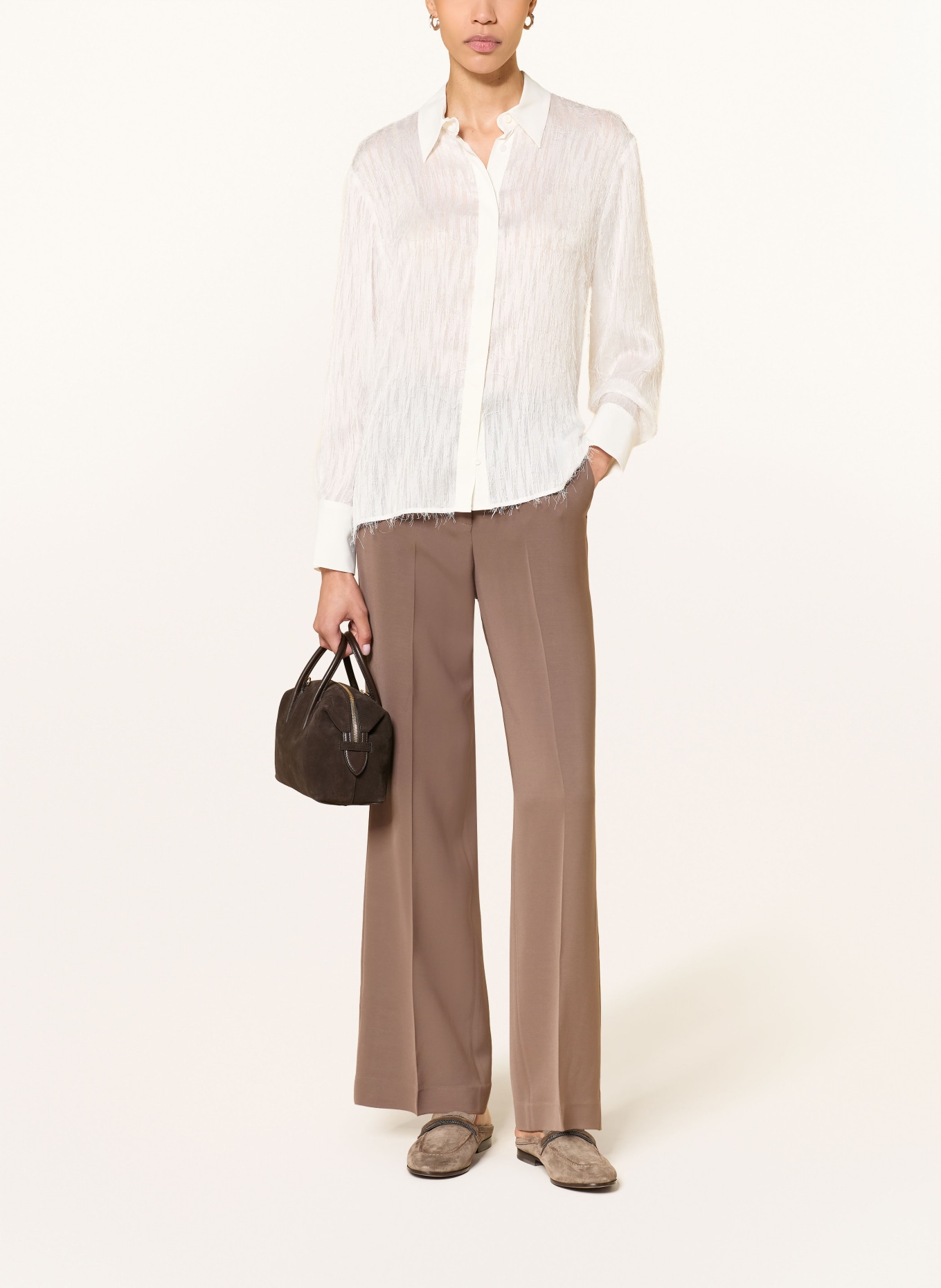 PESERICO Marlenehose: BRAUN