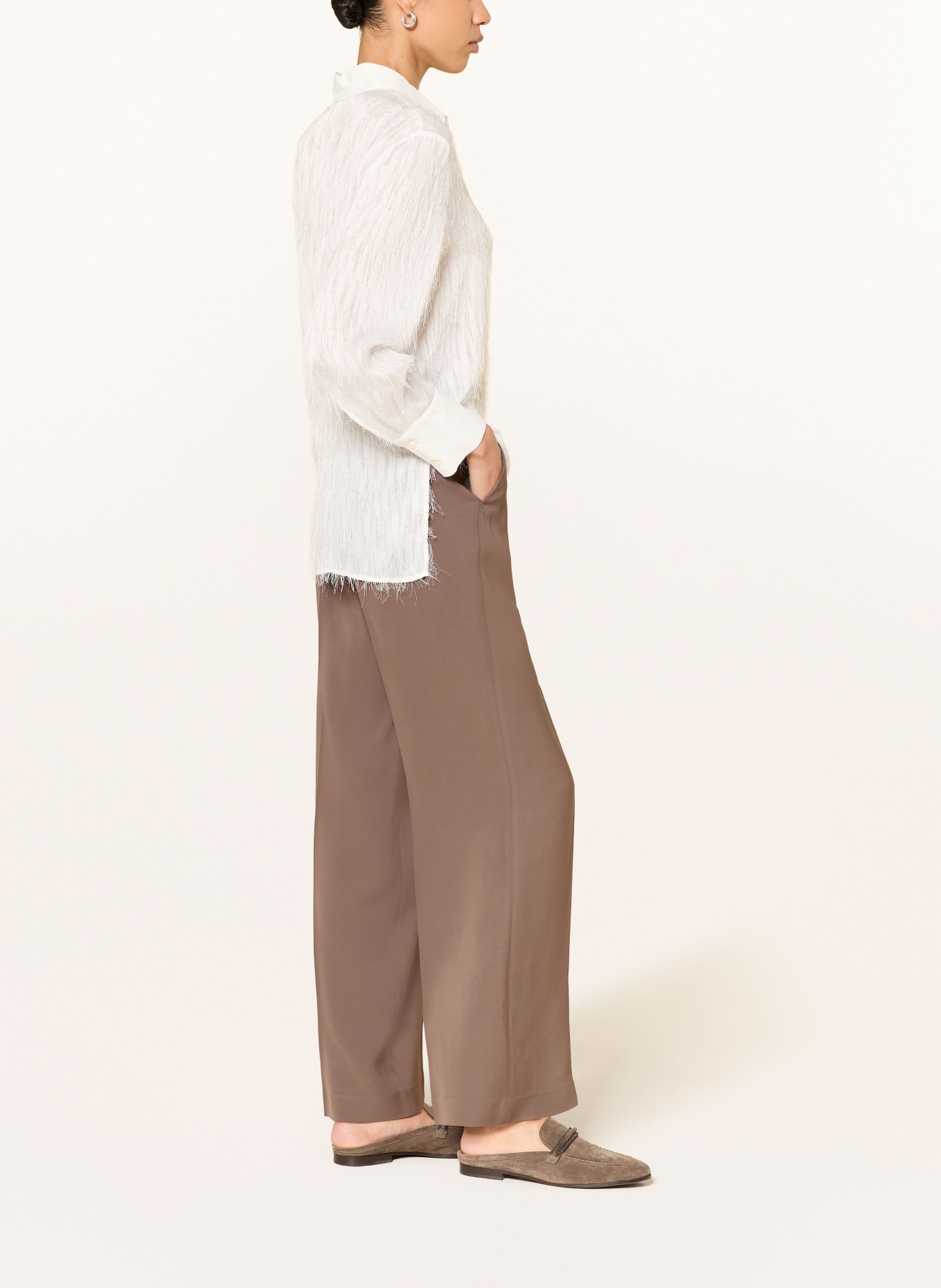 PESERICO Marlenehose: BRAUN