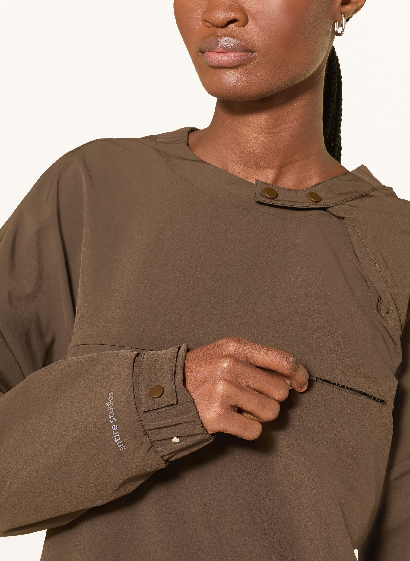 adidas Schlupfjacke Z.N.E. UNIFORM: DUNKELBRAUN