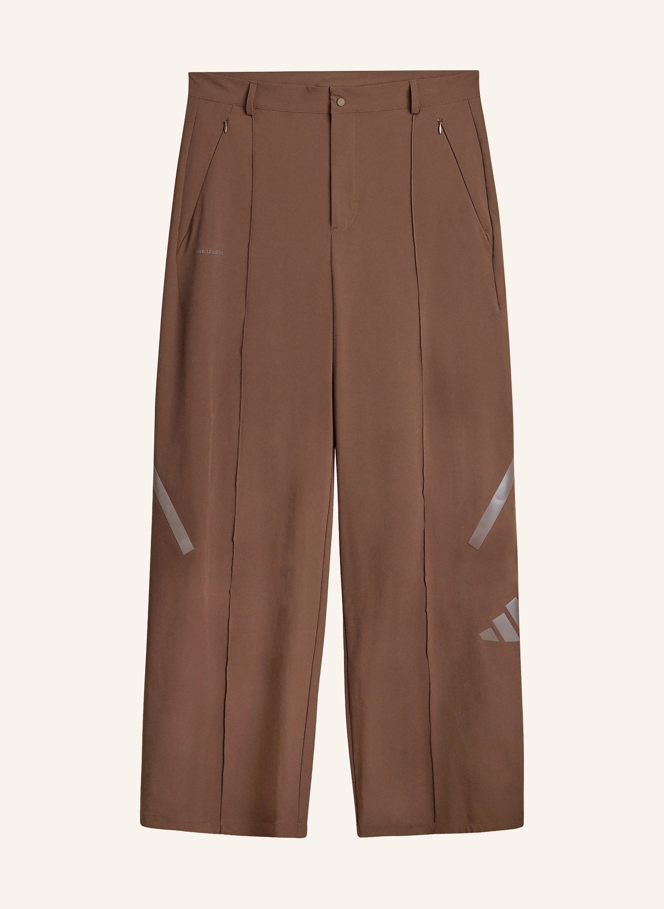 adidas Tréninkové kalhoty Z.N.E.: TMAVĚ HNĚDÁ