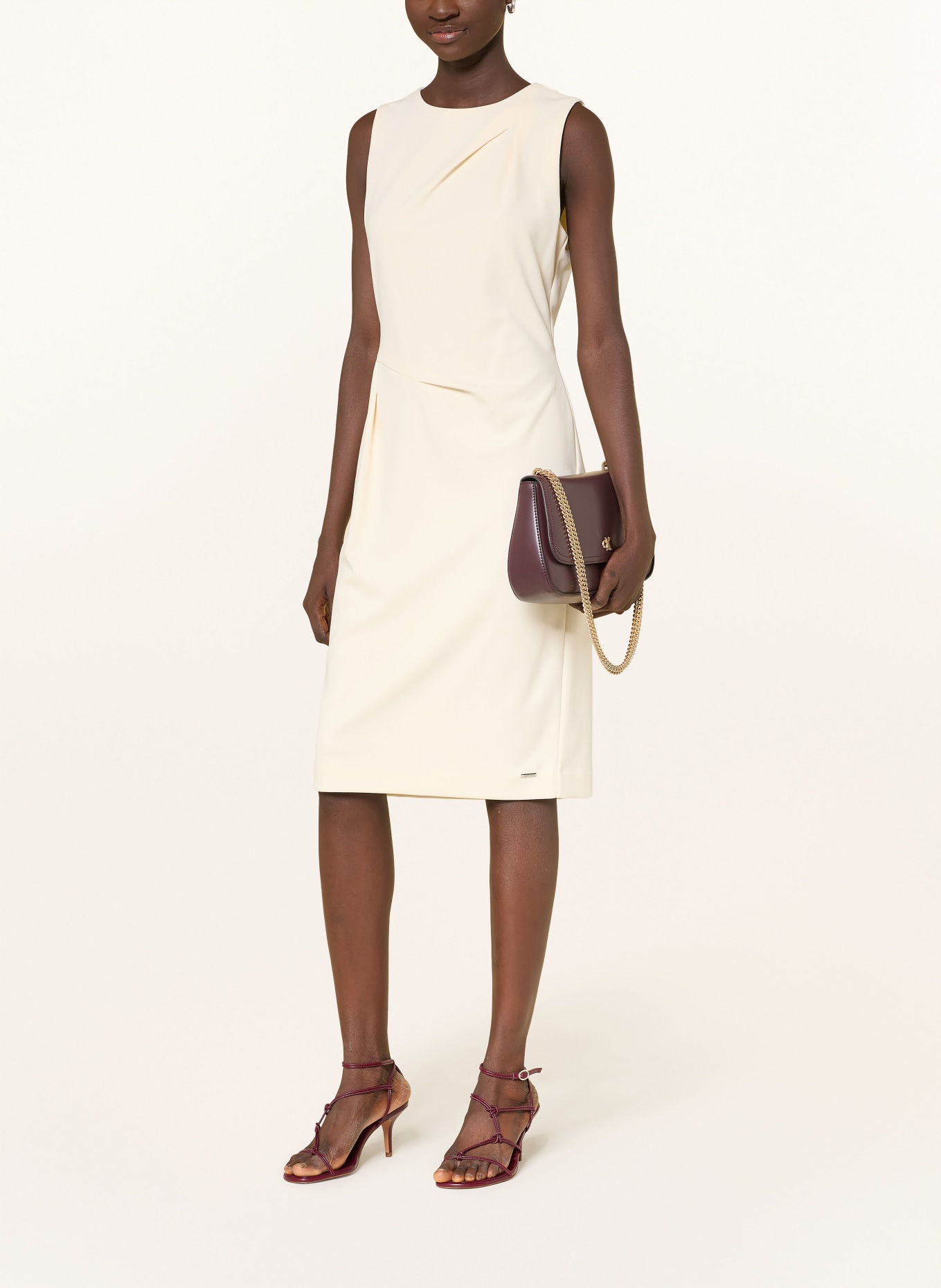 Calvin Klein Jersey shift dress: CREAM