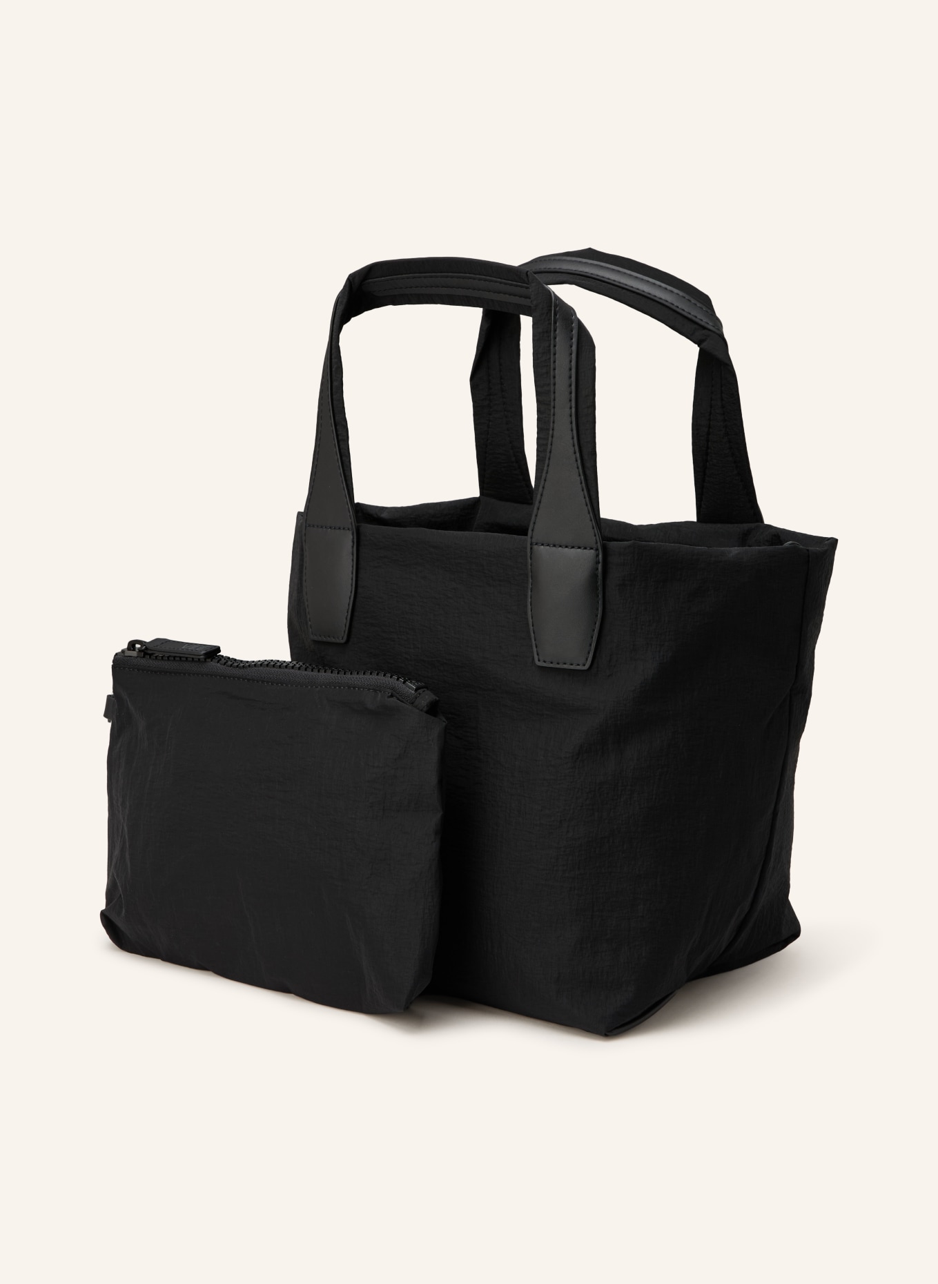 Vee Collective PORTER ESSENCE SMALL shopper with pouch: BLACK
