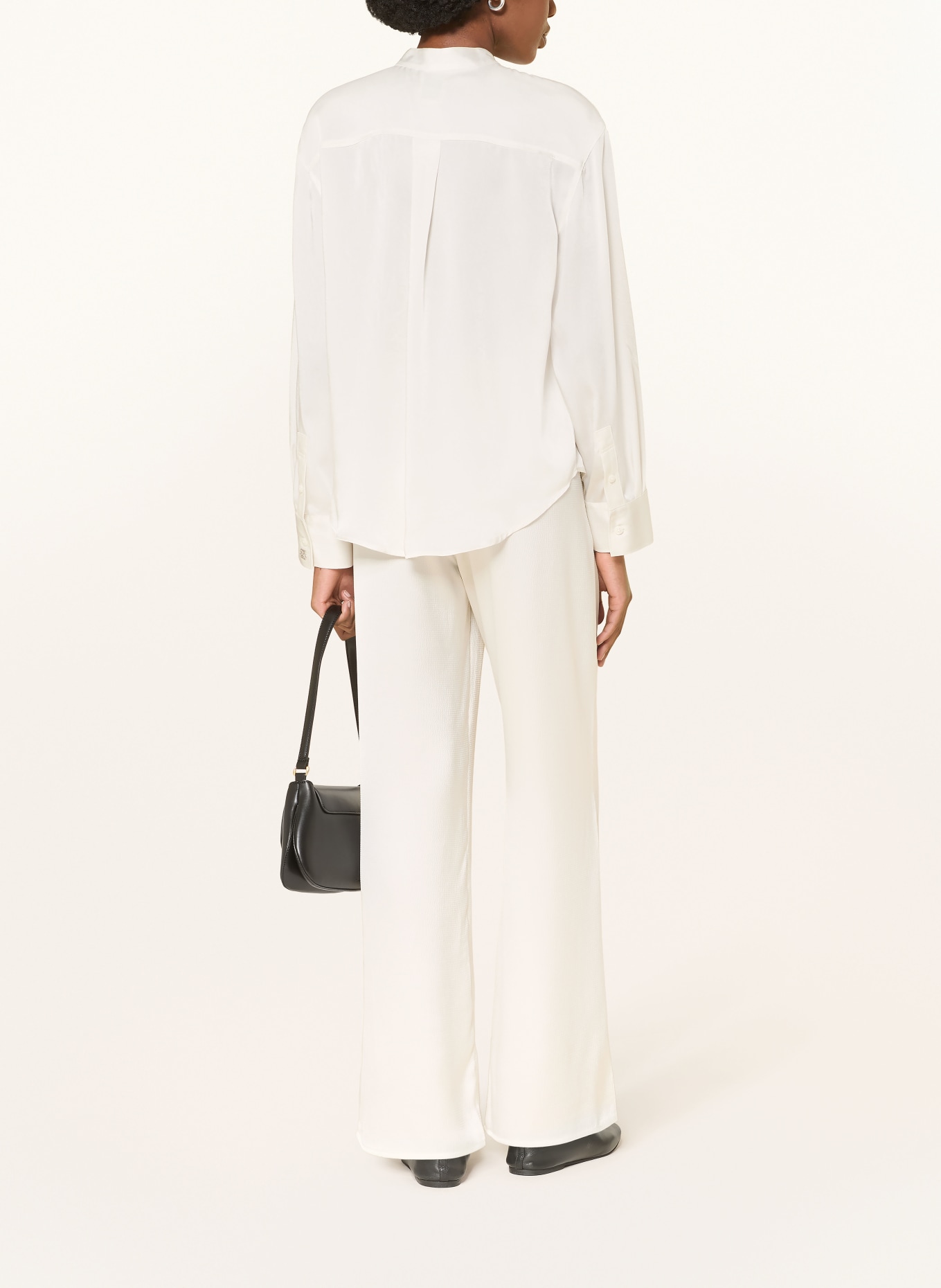 Calvin Klein Marlenehose HAMMERED: WEISS