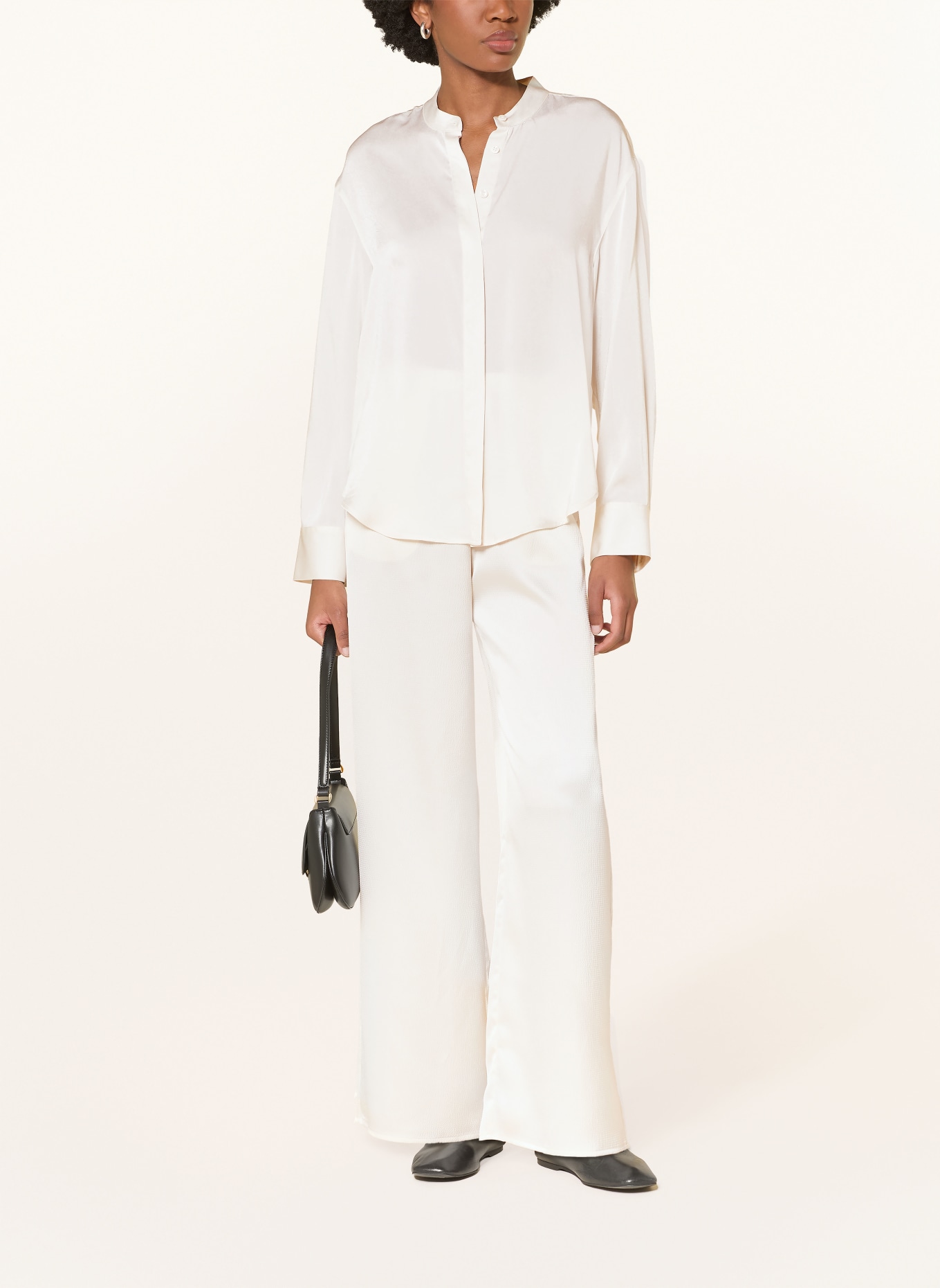 Calvin Klein Satinbluse: WEISS