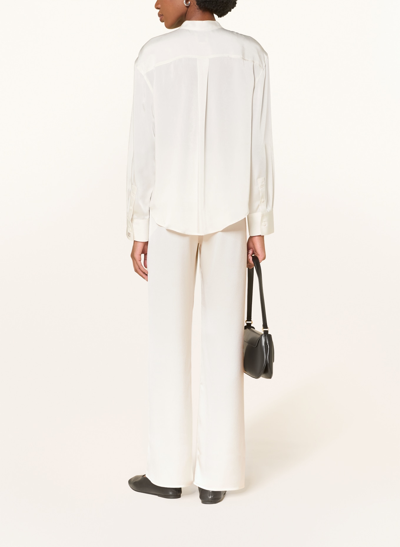 Calvin Klein Satinbluse: WEISS