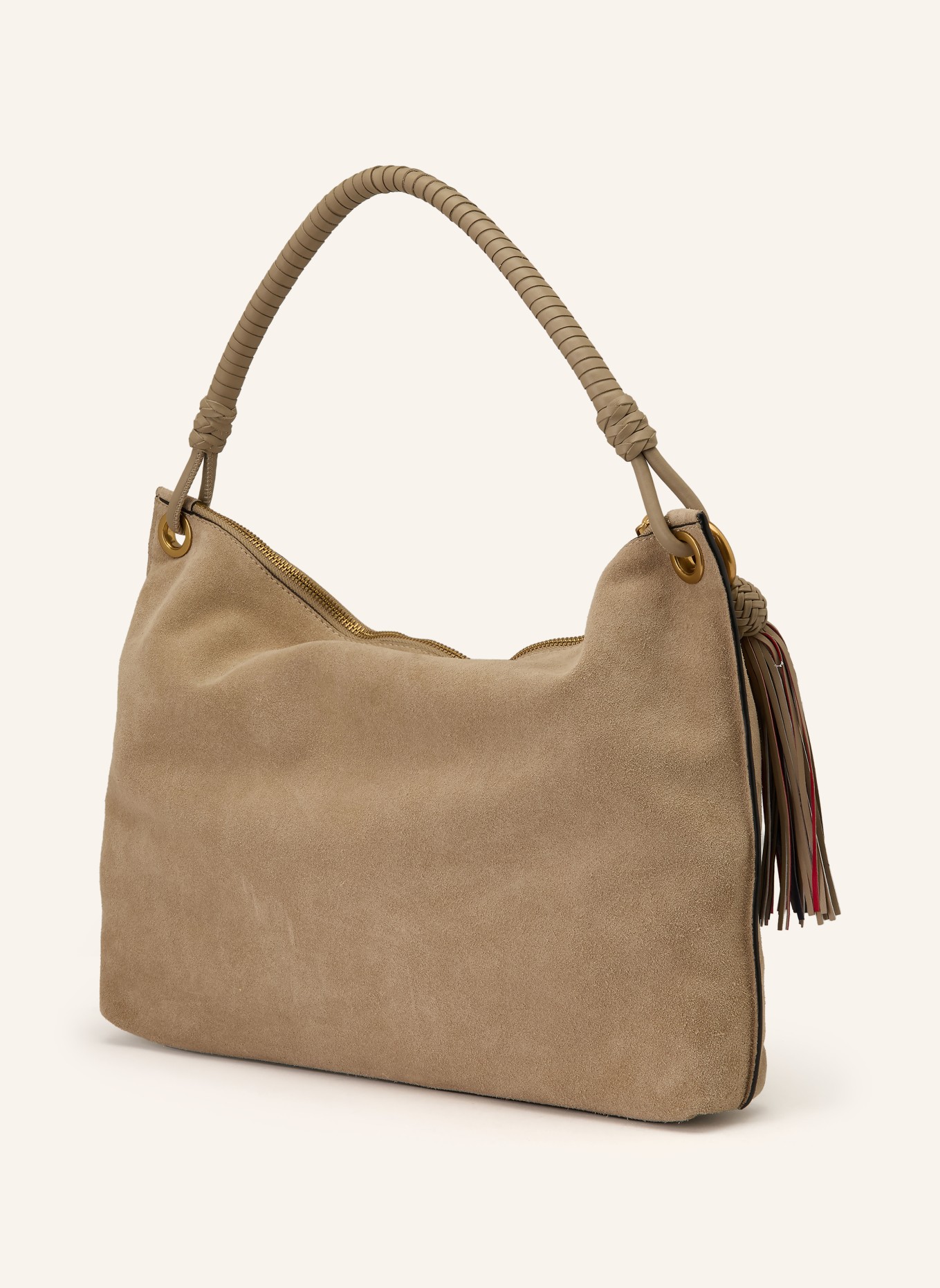 TOMMY HILFIGER kabelka: BÉŽOVÁ / ZLATÁ