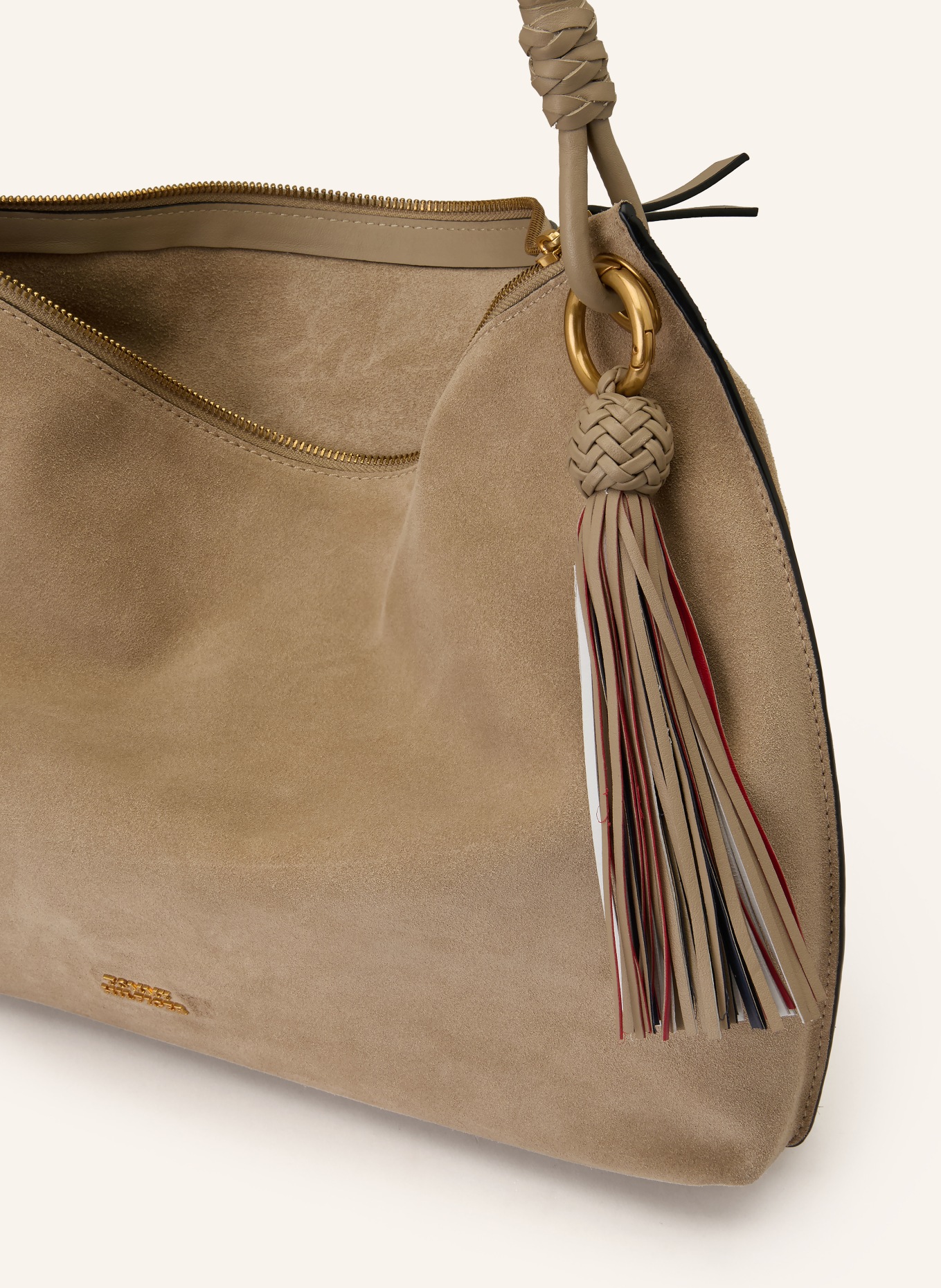 TOMMY HILFIGER kabelka: BÉŽOVÁ / ZLATÁ