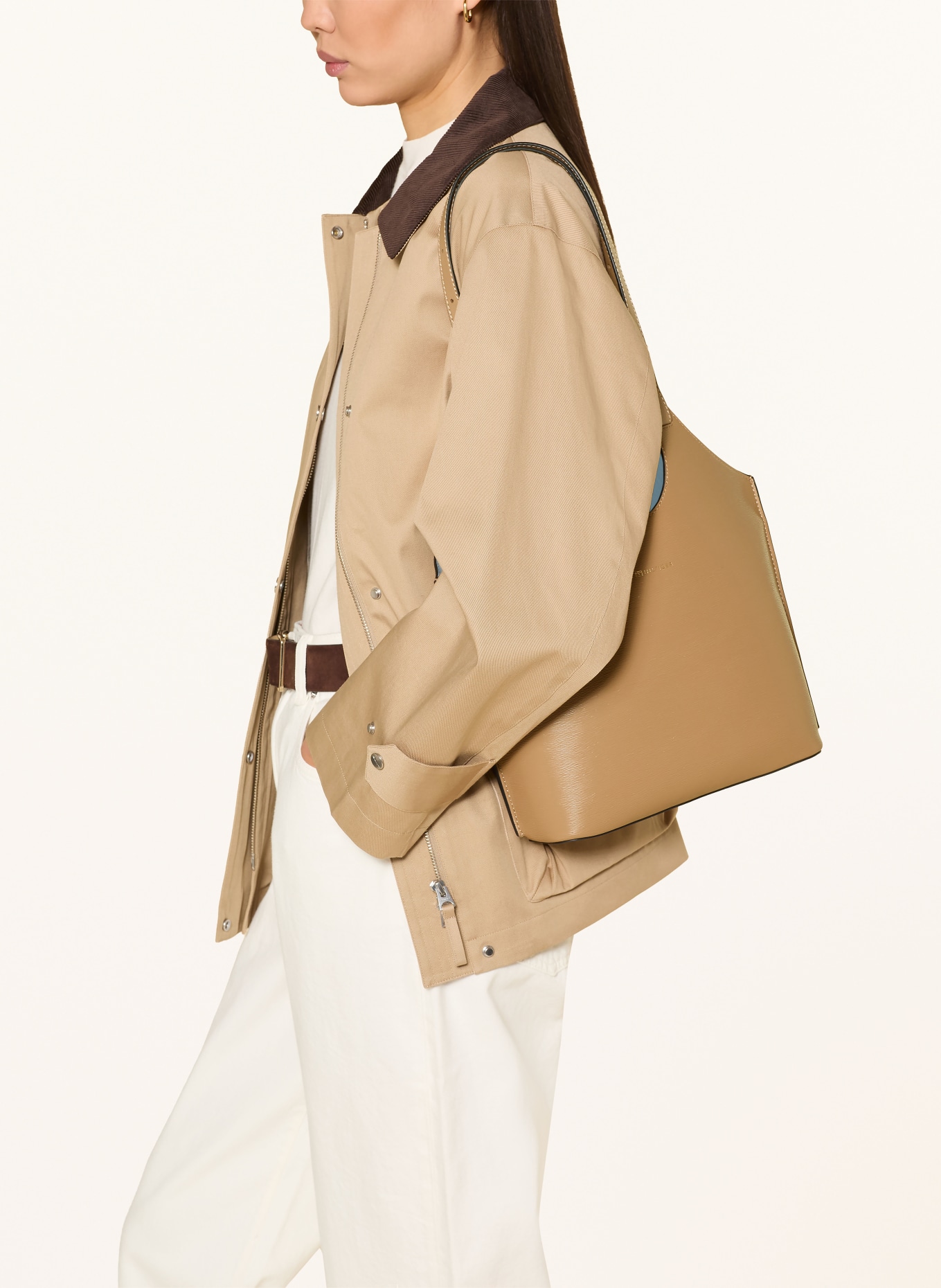 TOMMY HILFIGER Handtasche: HELLBRAUN