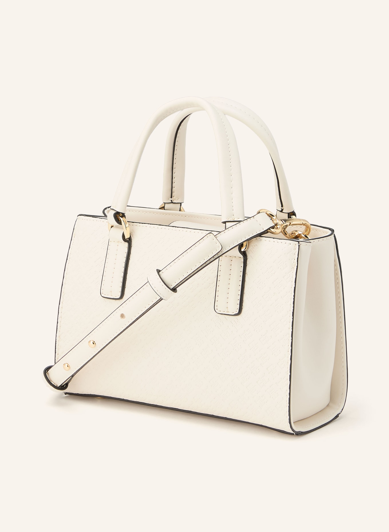 TOMMY HILFIGER Umhängetasche MINI: WEISS / GOLD