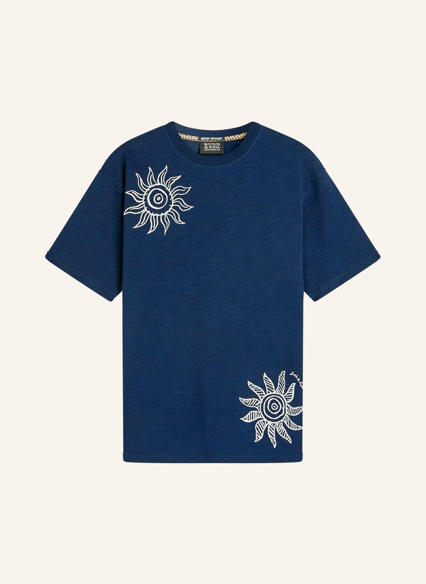 SCOTCH & SODA koszulka: GRANATOWY / BIAŁY