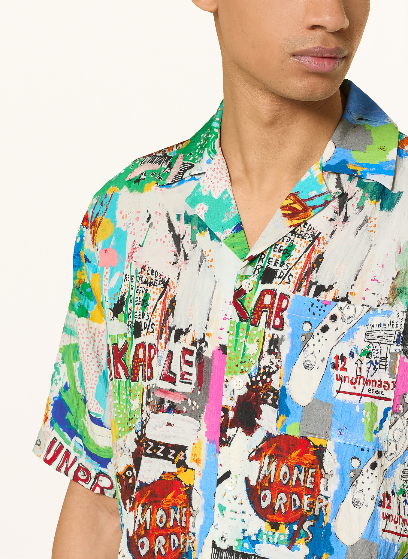 SCOTCH & SODA Koszula wypoczynkowa Relaxed Fit: CIEMNOCZERWONY / NIEBIESKI / BIAŁY