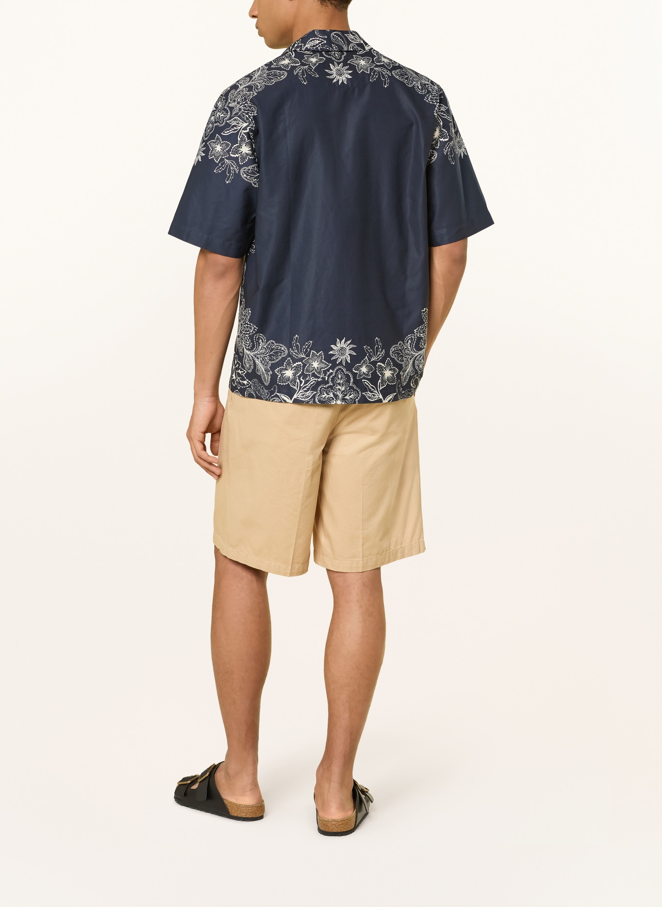 SCOTCH & SODA Resortová košile Relaxed Fit: TMAVĚ MODRÁ