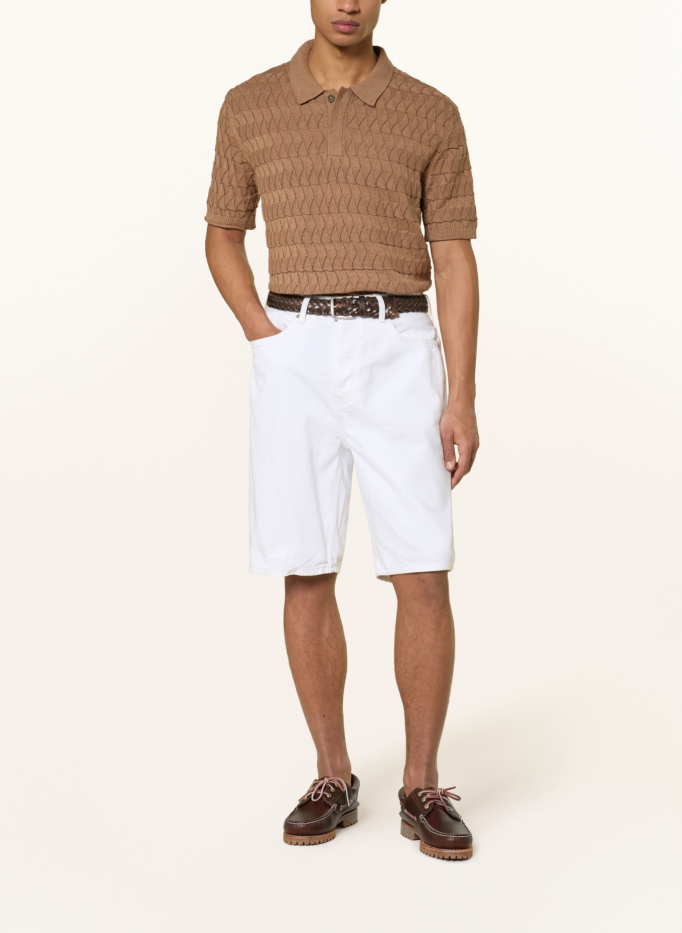 SCOTCH & SODA Jeansshorts THE PITCH Loose Fit: 101 WHITE/PASTEL