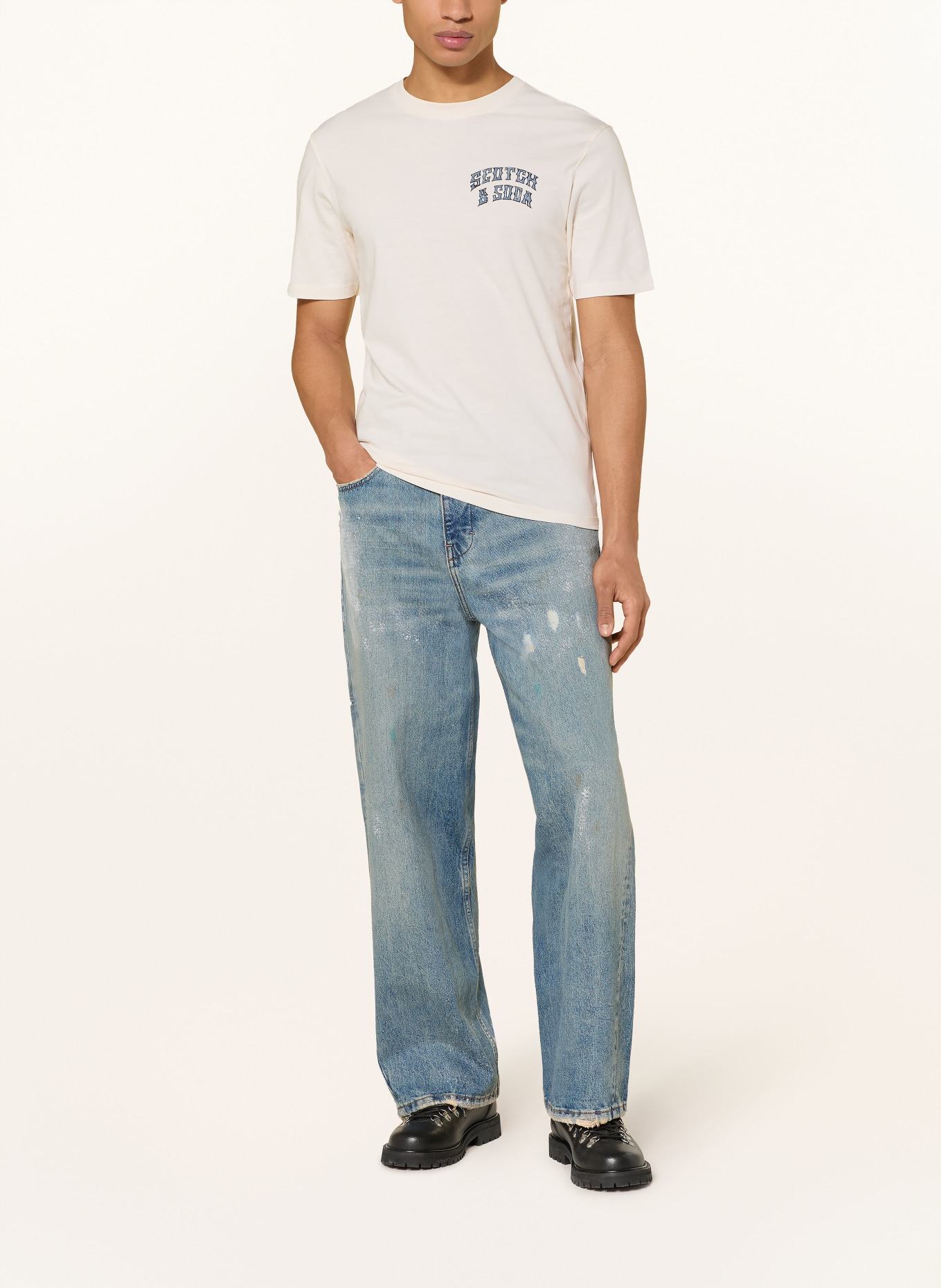 SCOTCH & SODA T-Shirt: BEIGE