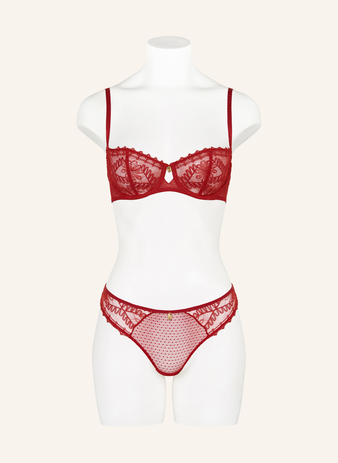 Aubade Bügel-BH MYSTERY OF LOVE mit Cut-out: DUNKELROT