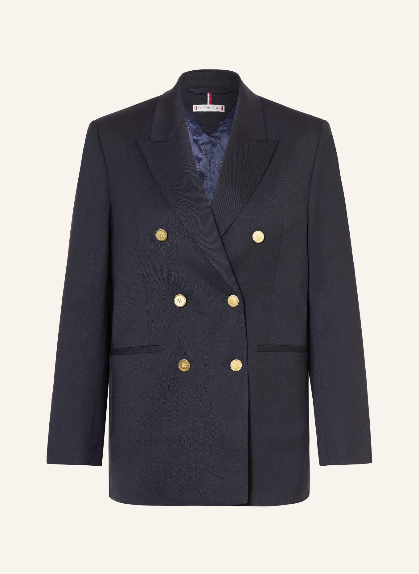 TOMMY HILFIGER sako: ČERNÁ