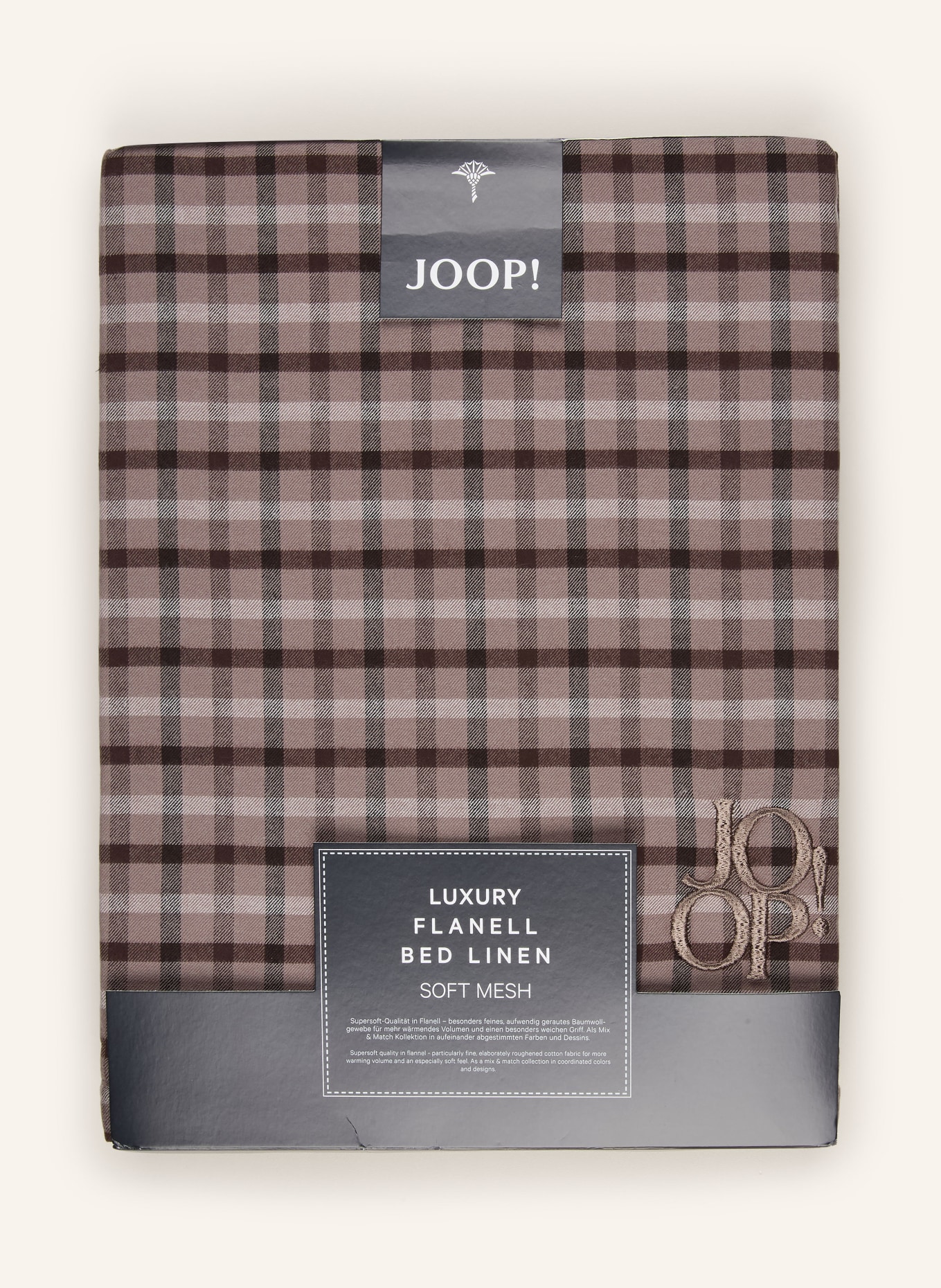 JOOP! Bettwäsche SOFT MESH: HELLBRAUN / DUNKELBRAUN / TAUPE