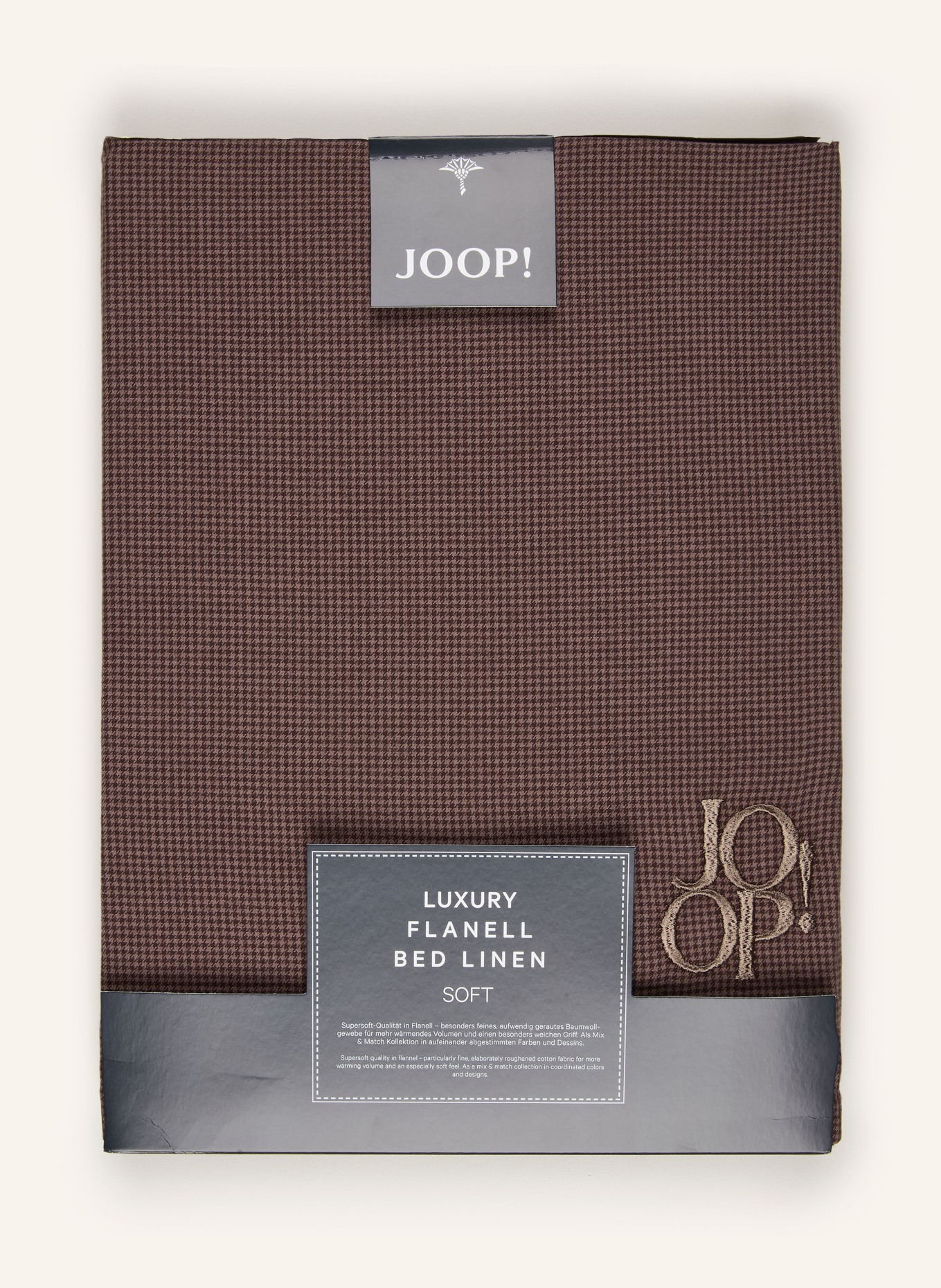 JOOP! Bettwäsche SOFT: BRAUN / DUNKELBRAUN