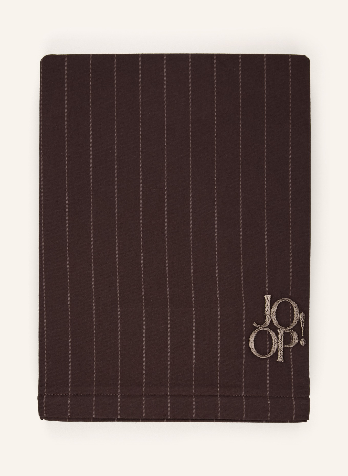 JOOP! Bettwäsche SOFT STRIPES: DUNKELBRAUN / HELLBRAUN