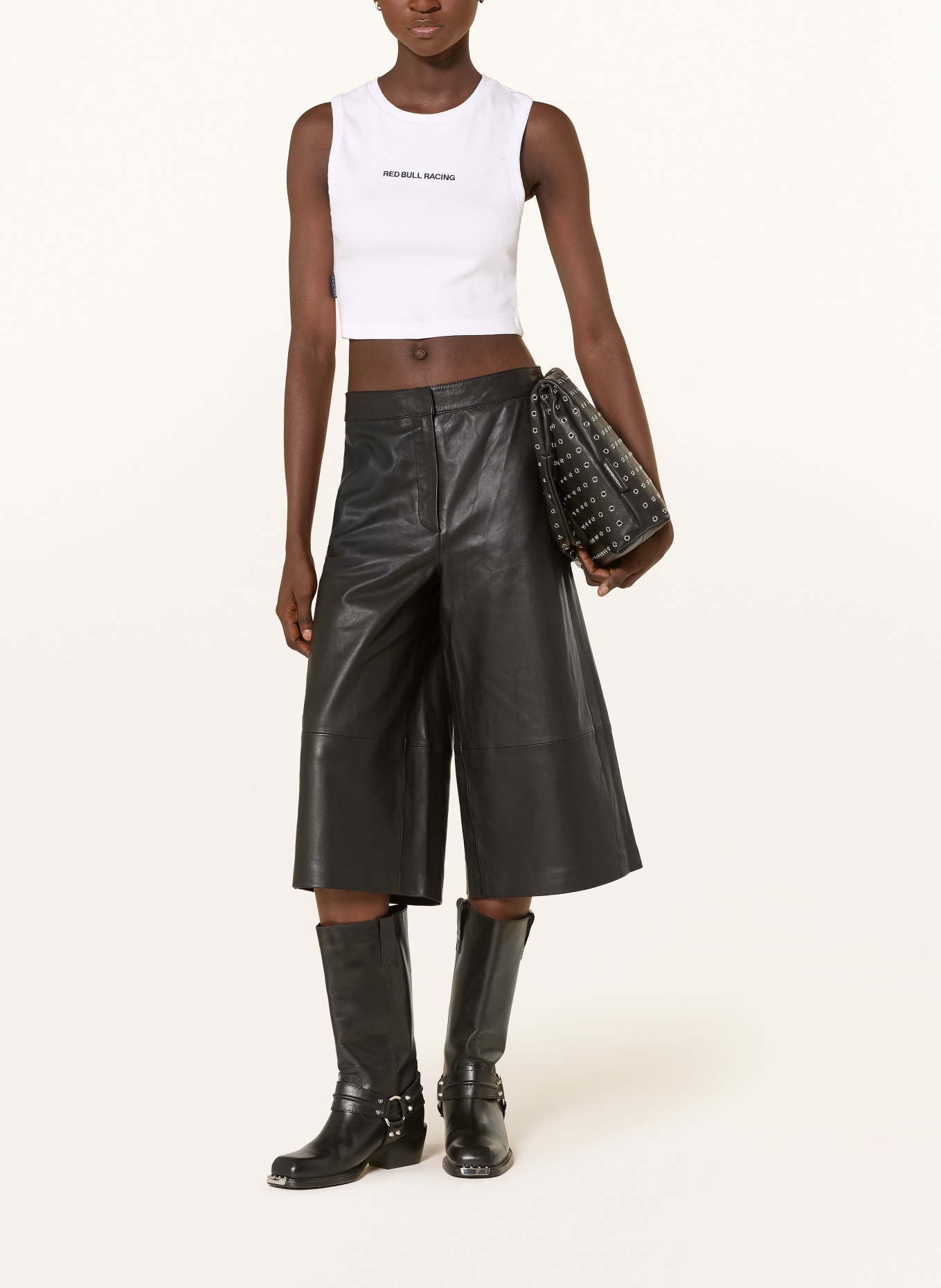 Red Bull RACING x PEPE JEANS top court: BLANC / NOIR