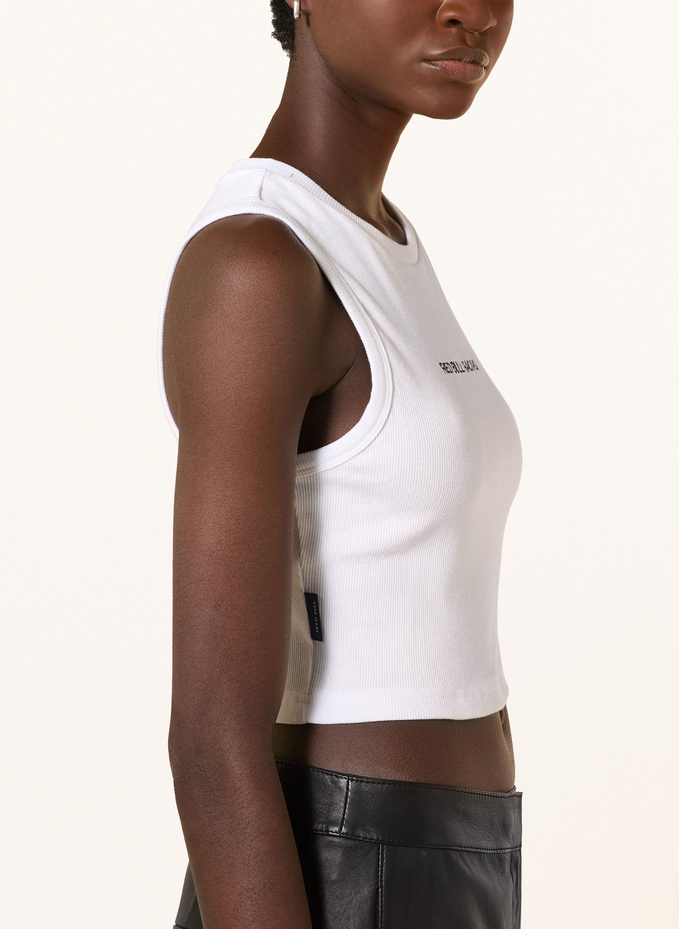 Red Bull RACING x PEPE JEANS top court: BLANC / NOIR