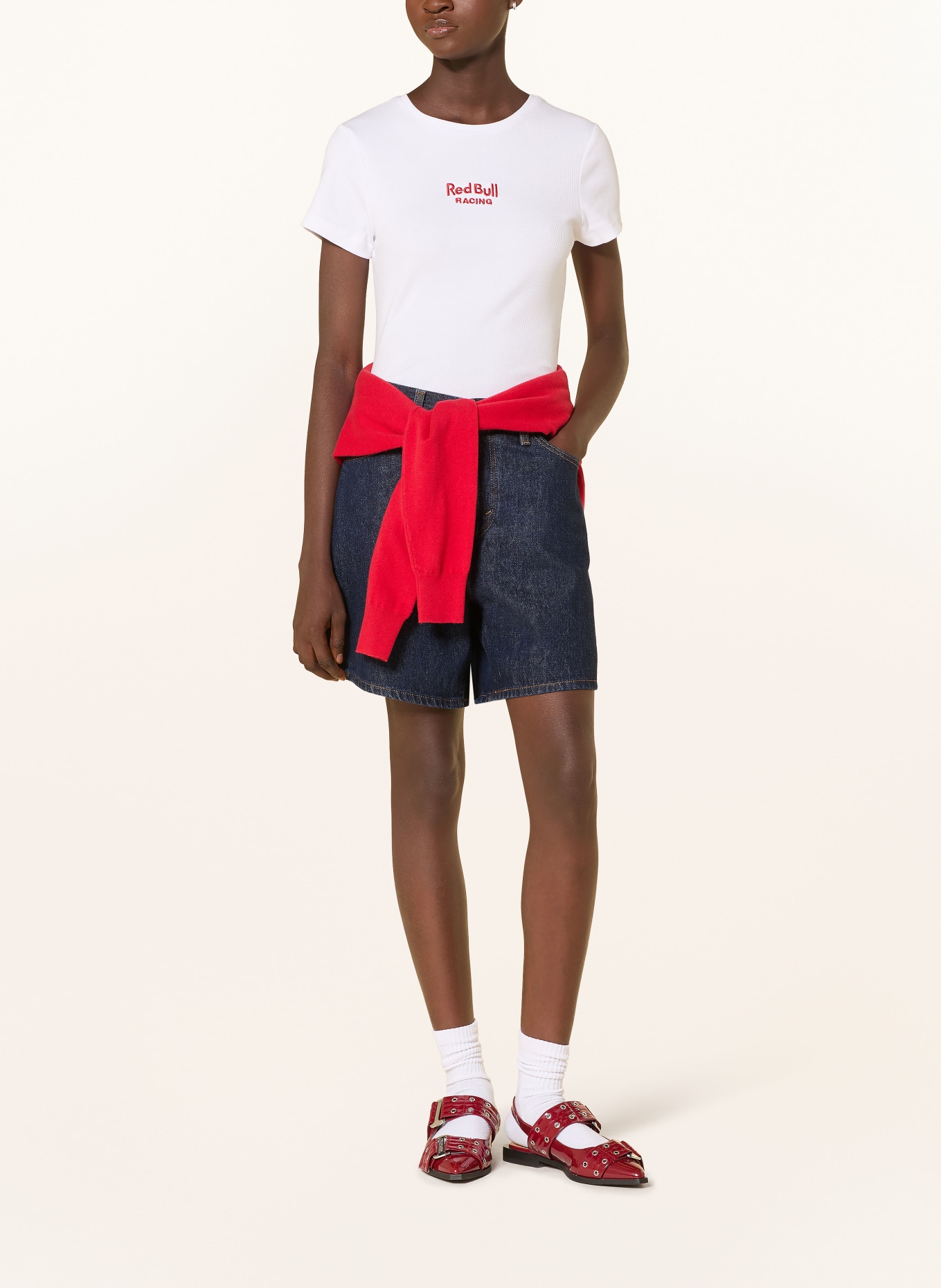 Red Bull RACING x PEPE JEANS T-shirt: BLANC / ROUGE