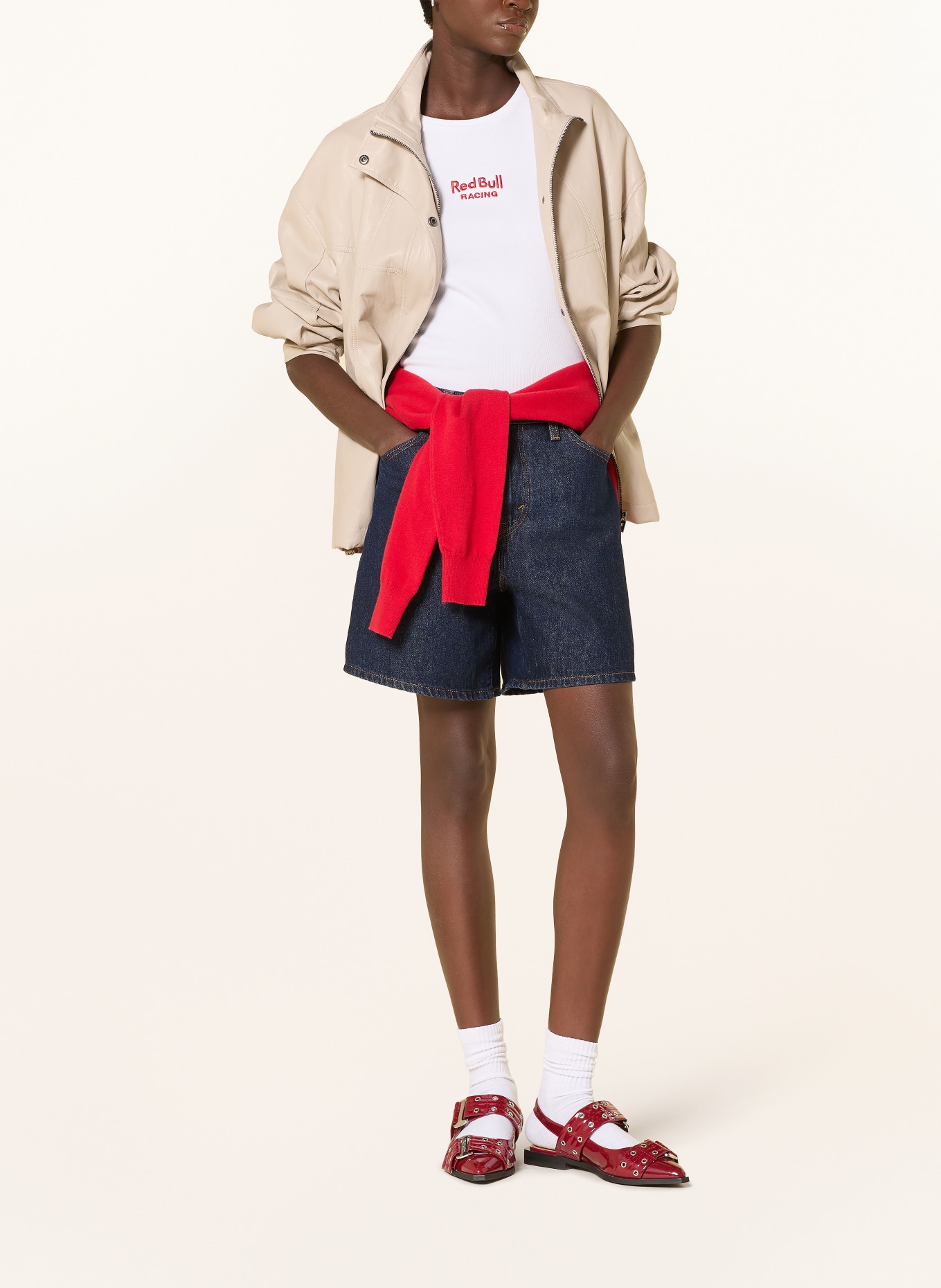 Red Bull RACING x PEPE JEANS T-shirt: BLANC / ROUGE