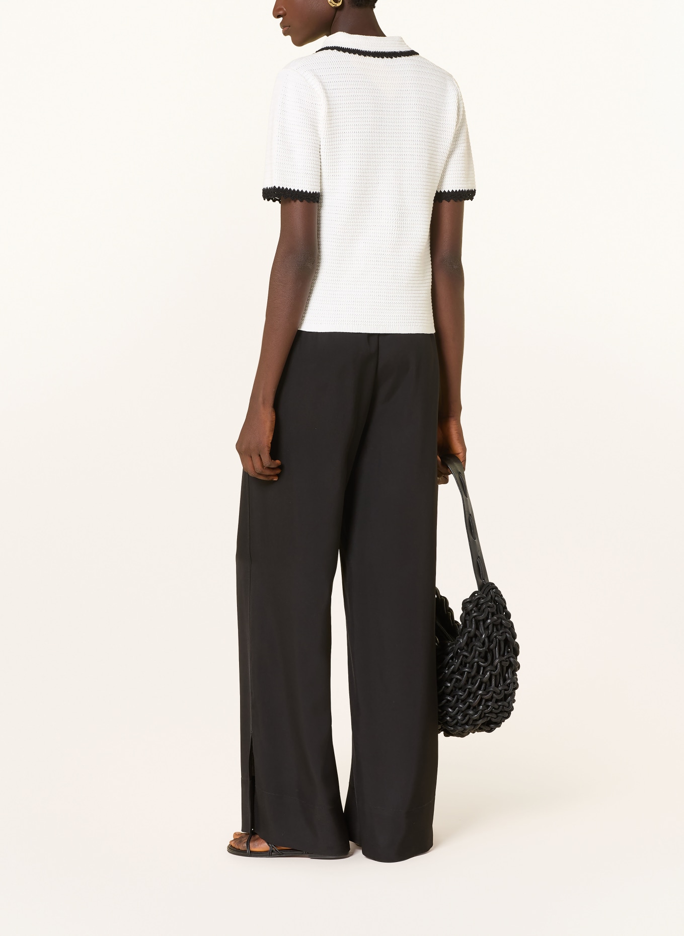 darling harbour háčkované tričko: WHITE