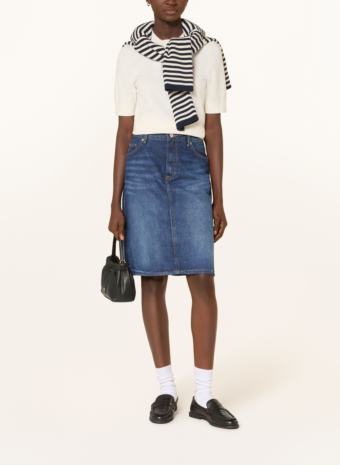 TOMMY HILFIGER Jeansrock NEW DOREEN: DUNKELBLAU