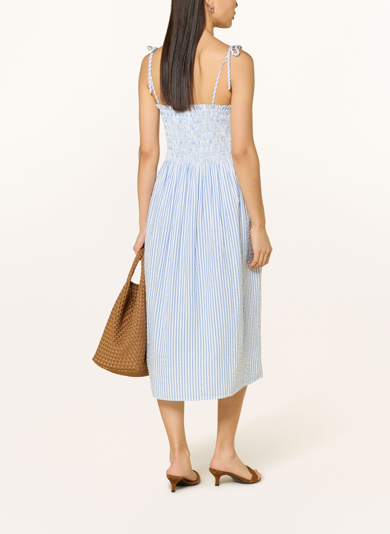 TOMMY HILFIGER robe: BLEU CLAIR / BLANC