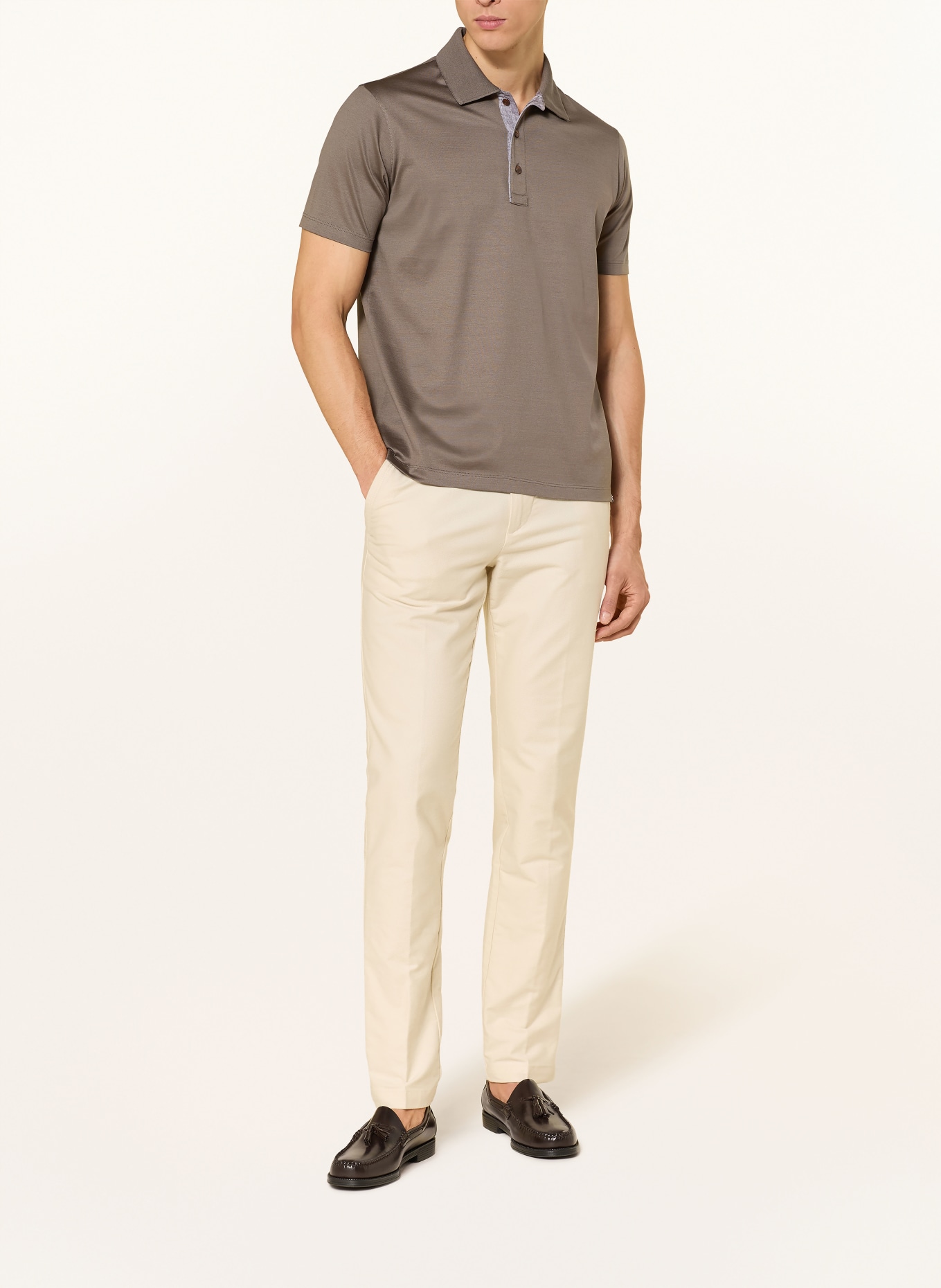 PAUL & SHARK Jersey-Poloshirt: TAUPE