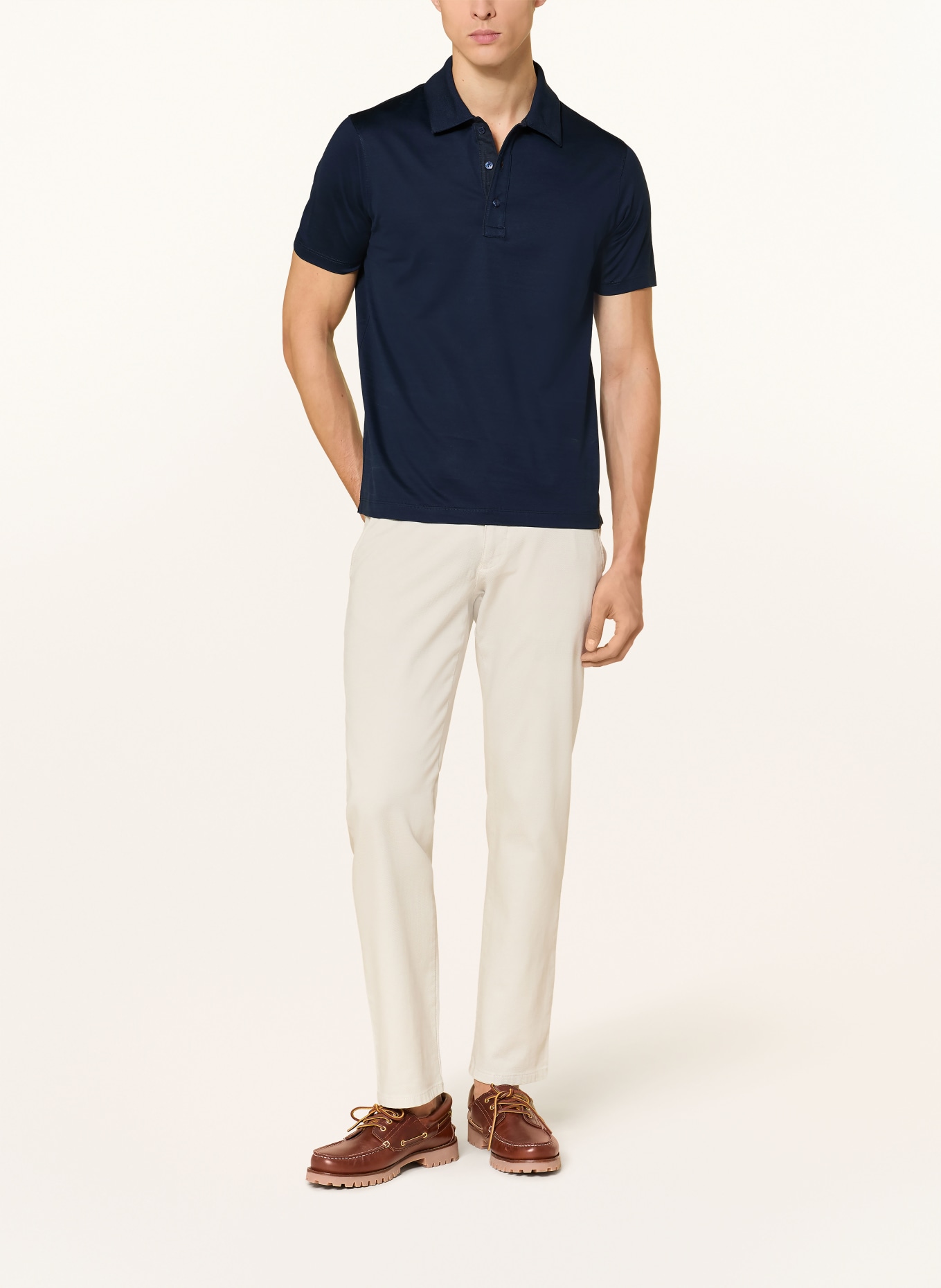 PAUL & SHARK jersey polo shirt: DARK BLUE