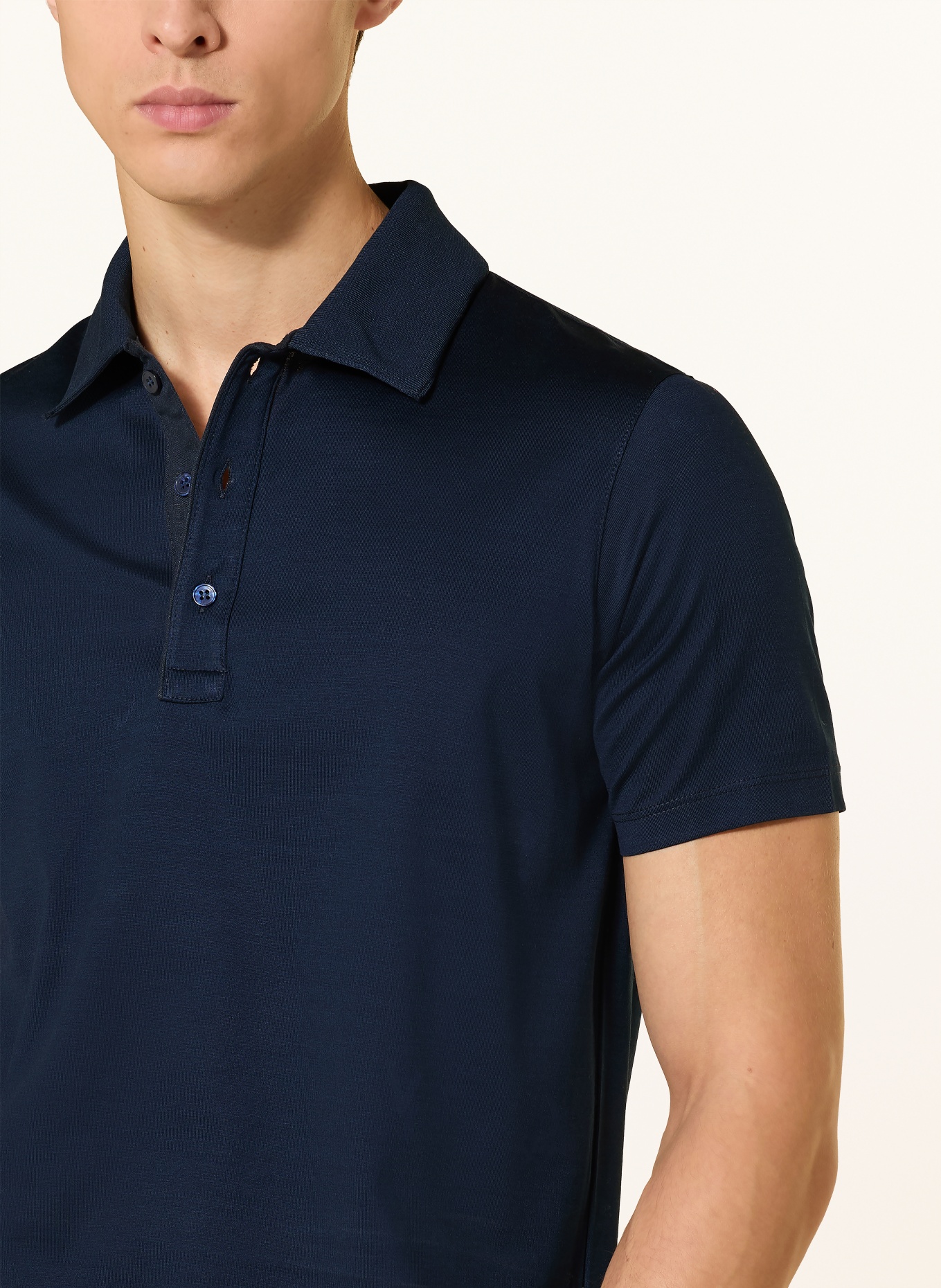 PAUL & SHARK jersey polo shirt: DARK BLUE
