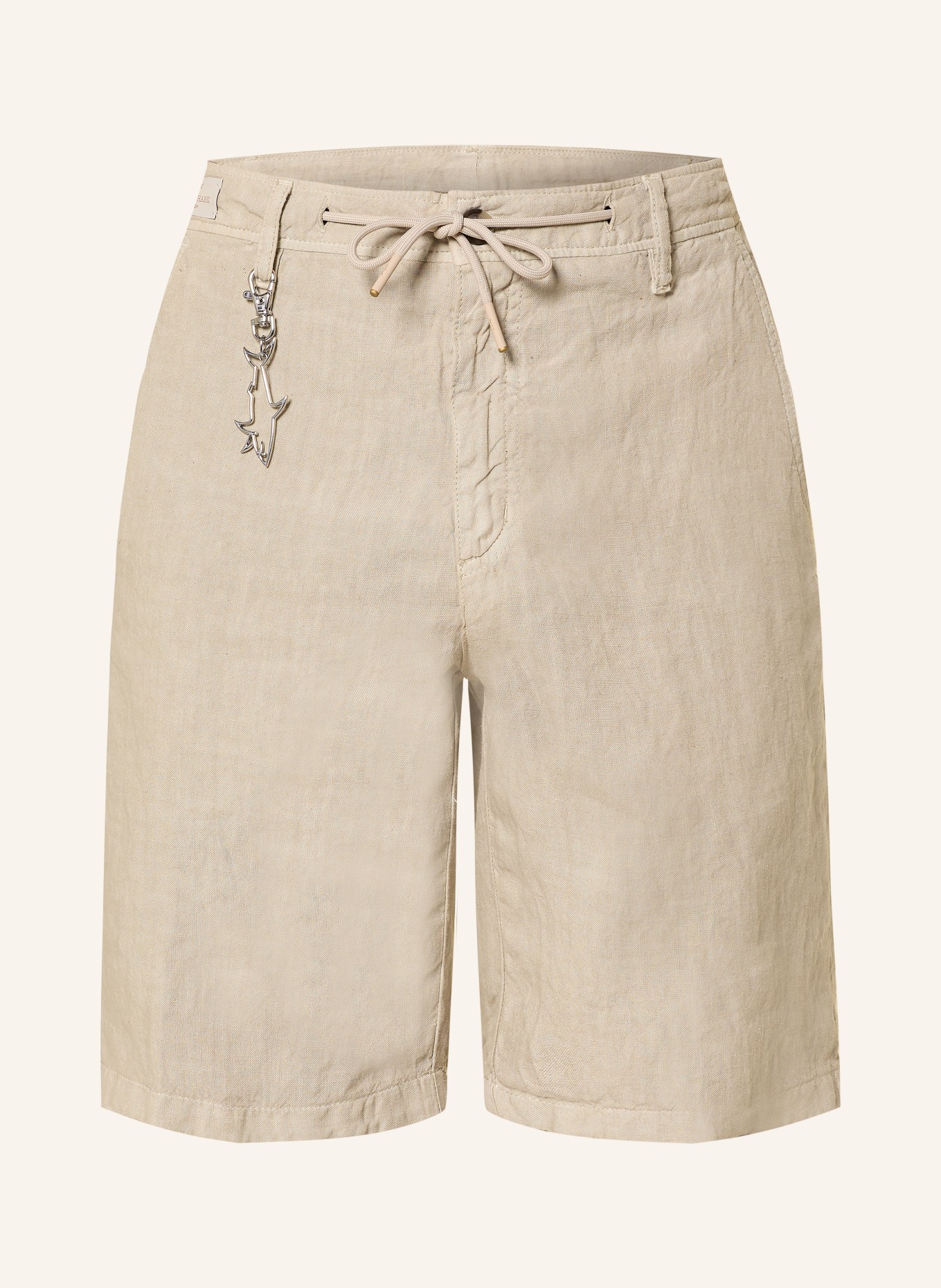 PAUL & SHARK linen shorts: LIGHT BROWN
