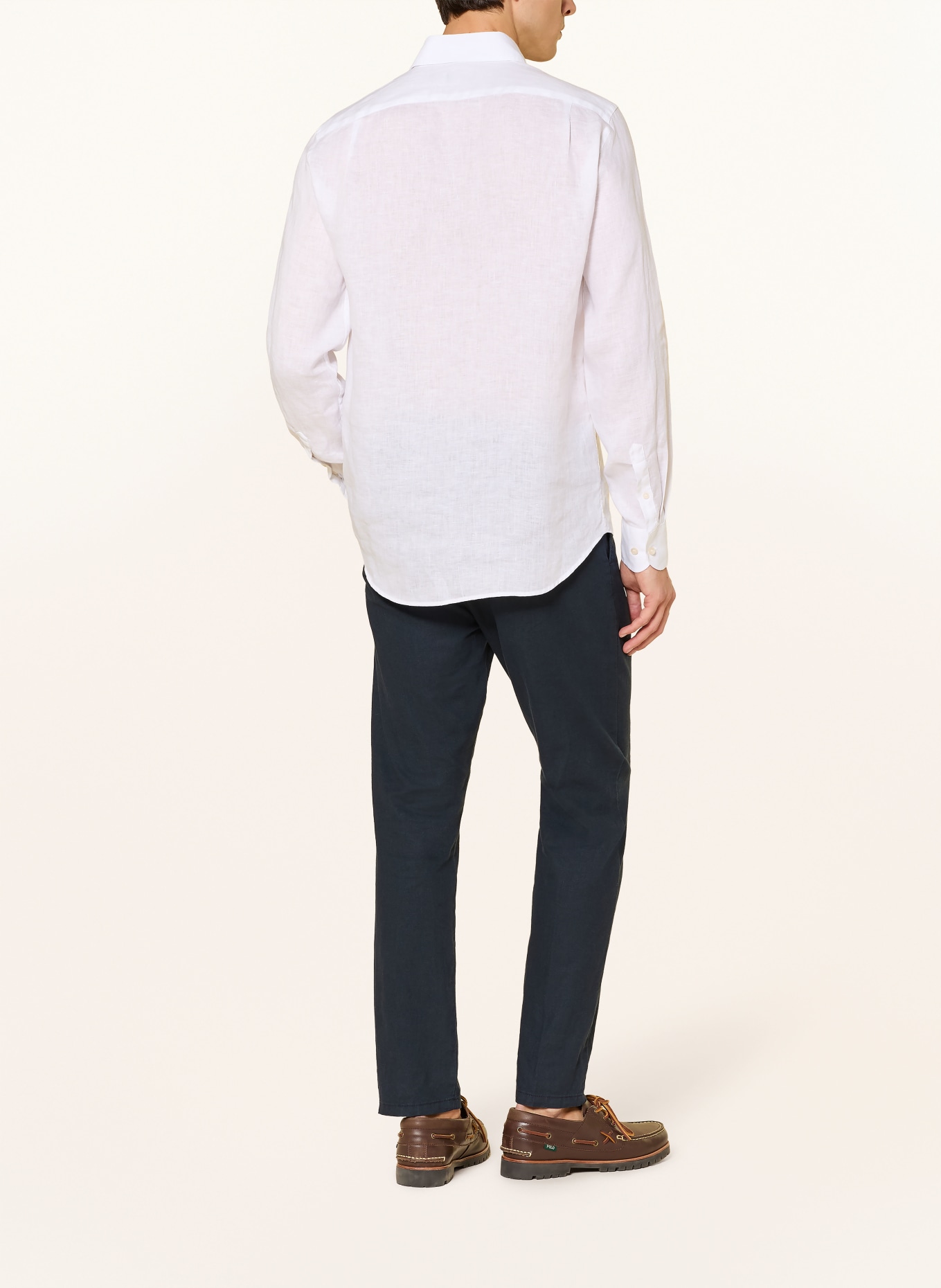 PAUL & SHARK Leinenhemd Regular Fit: WEISS