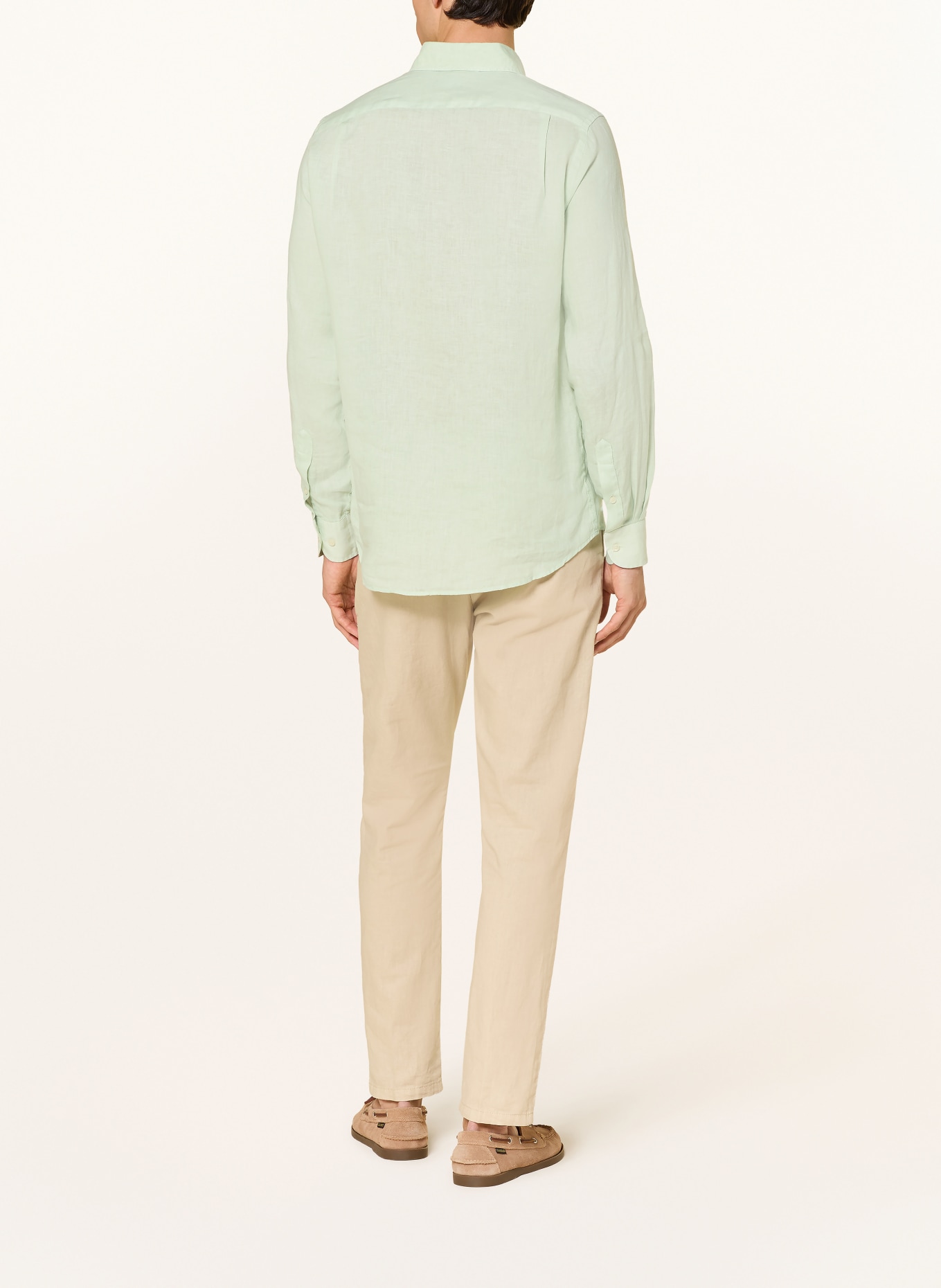 PAUL & SHARK Leinenhemd Regular Fit: HELLGRÜN