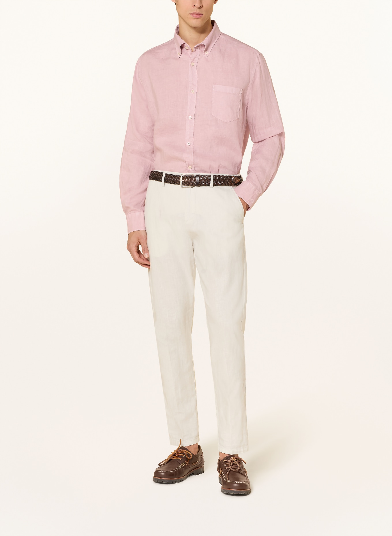 PAUL & SHARK Leinenhemd Regular Fit: ALTROSA