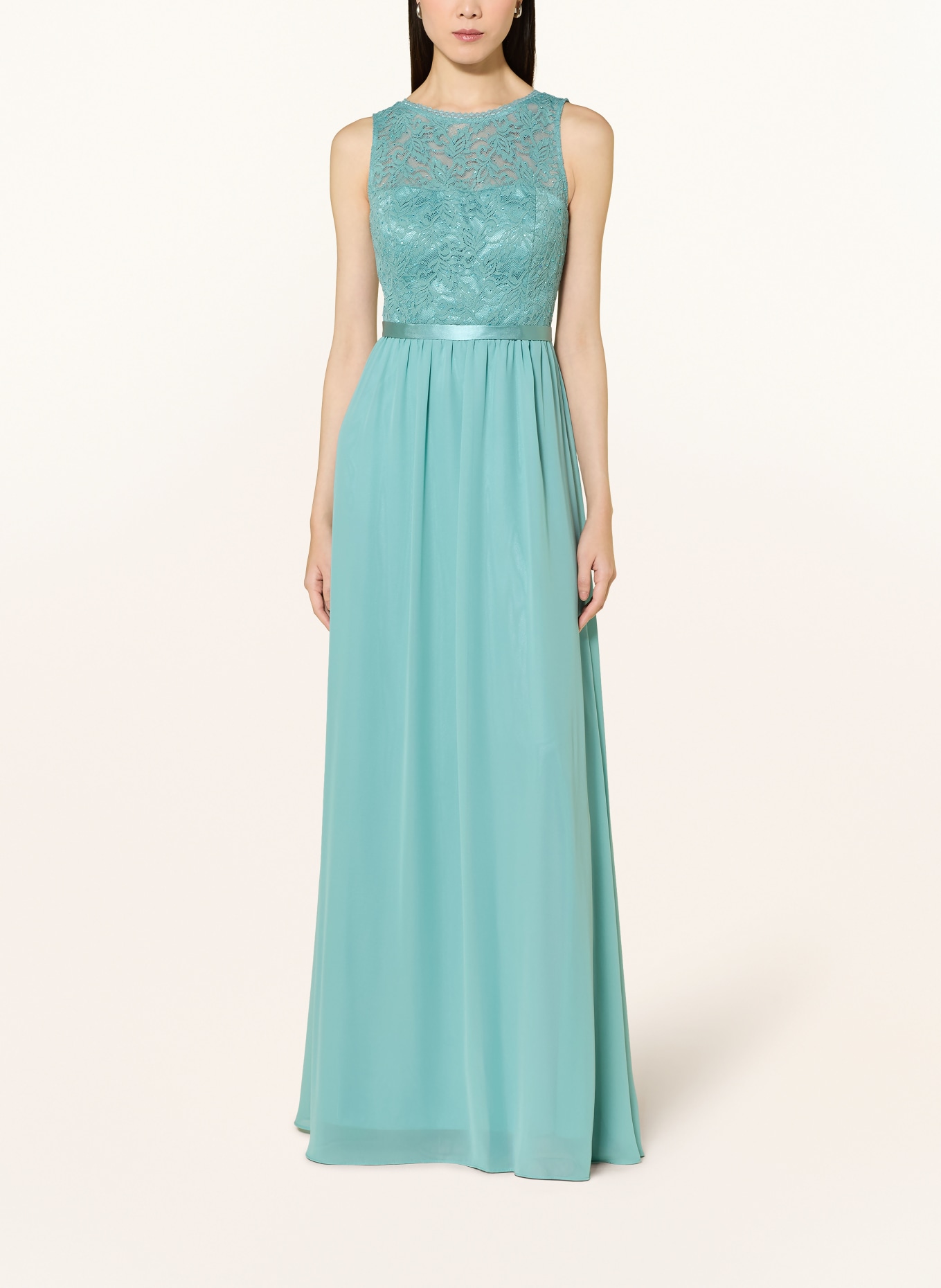 Suddenly Princess Večerní šaty s ozdobnými kameny: TYRKYSOVÁ
