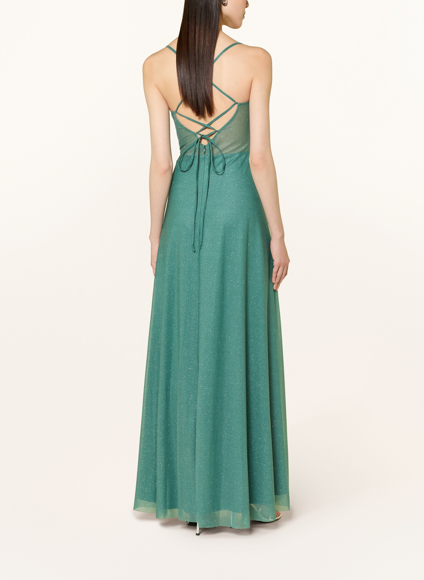 Suddenly Princess Abendkleid mit Glitzergarn: GRÜN