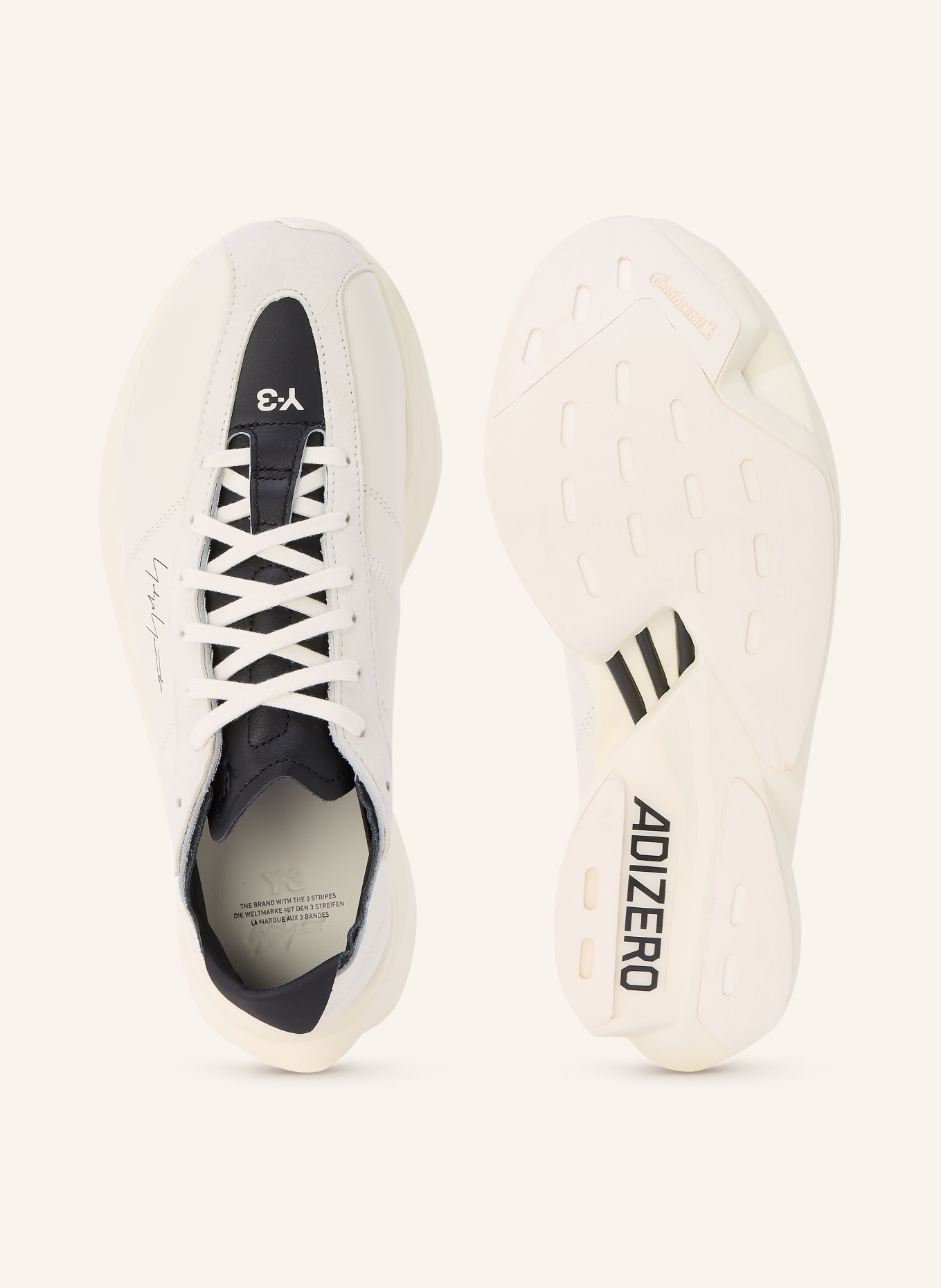 Y-3 Tenisky Y-3 ADIOS PRO 3 LX: SVĚTLE ŠEDÁ / KRÉMOVÁ / ČERNÁ