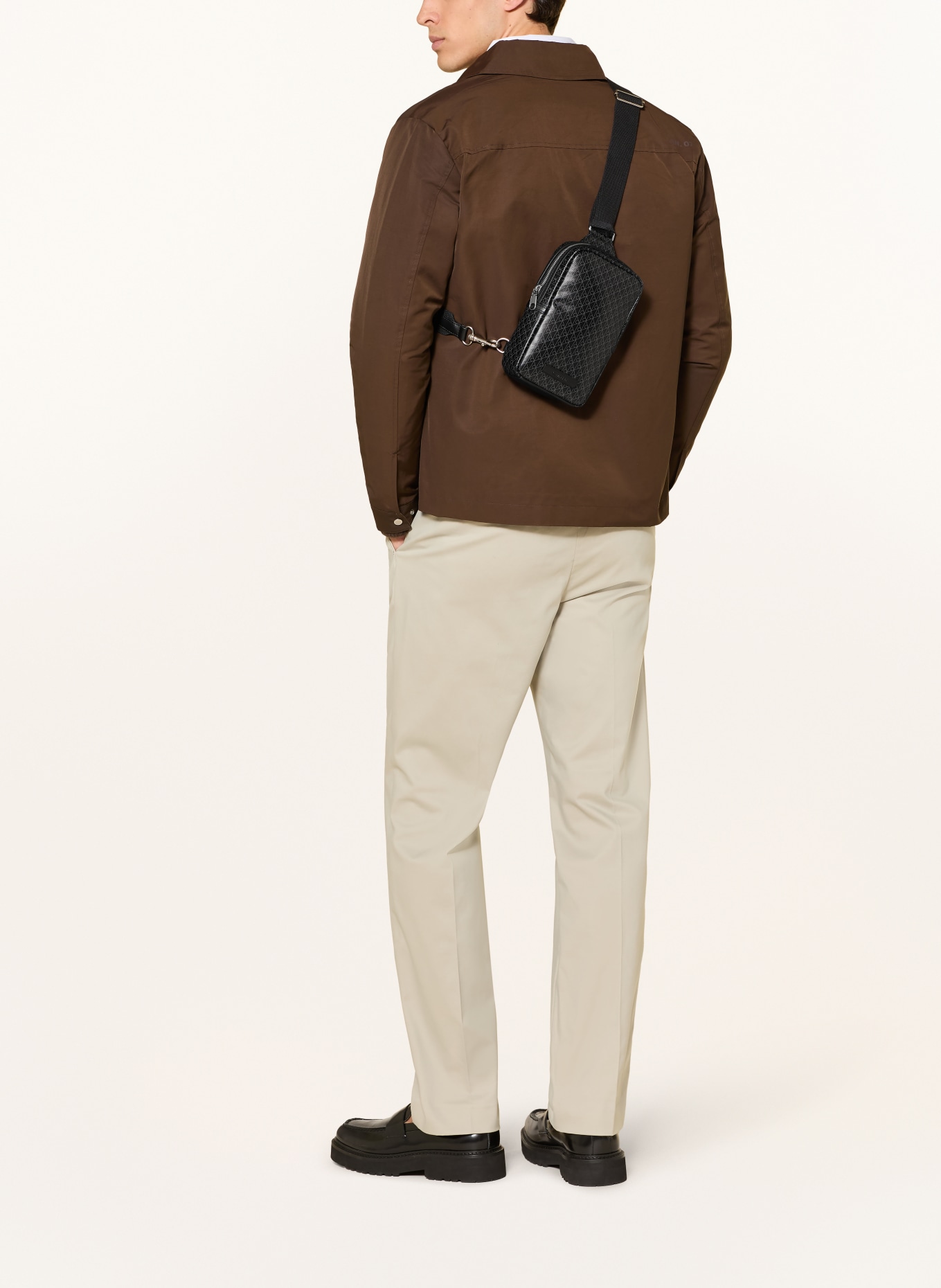 Calvin Klein shoulder bag: BLACK / SILVER / DARK GRAY