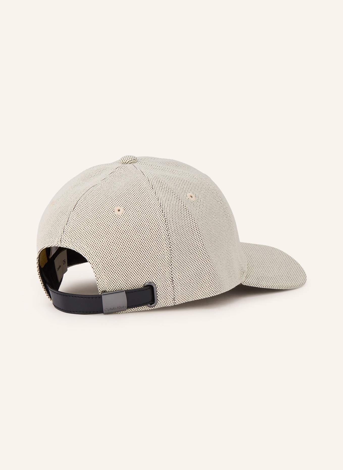 Calvin Klein Cap: CREME / DUNKELGRAU