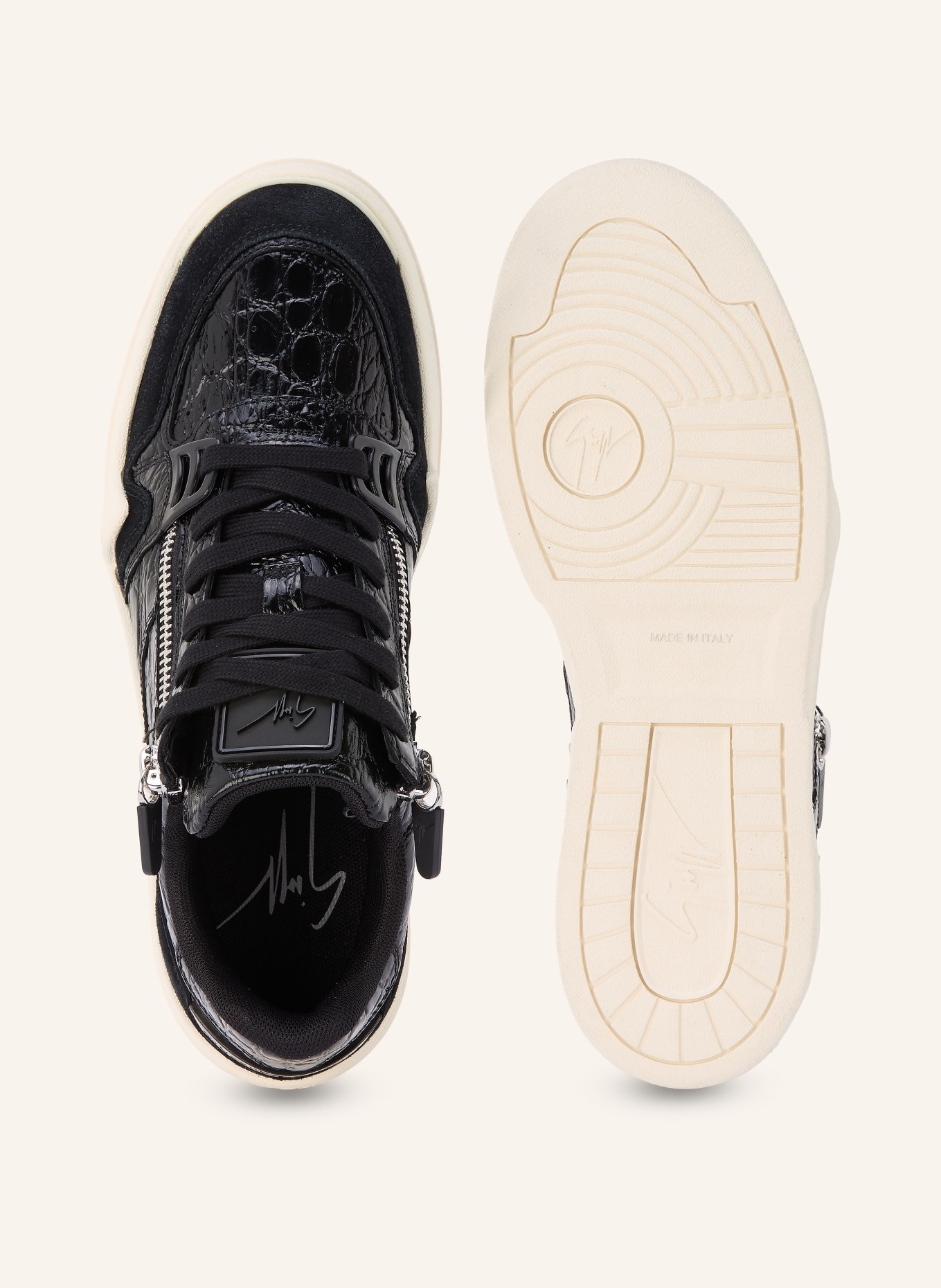 GIUSEPPE ZANOTTI DESIGN Sneaker UPPER: BLACK