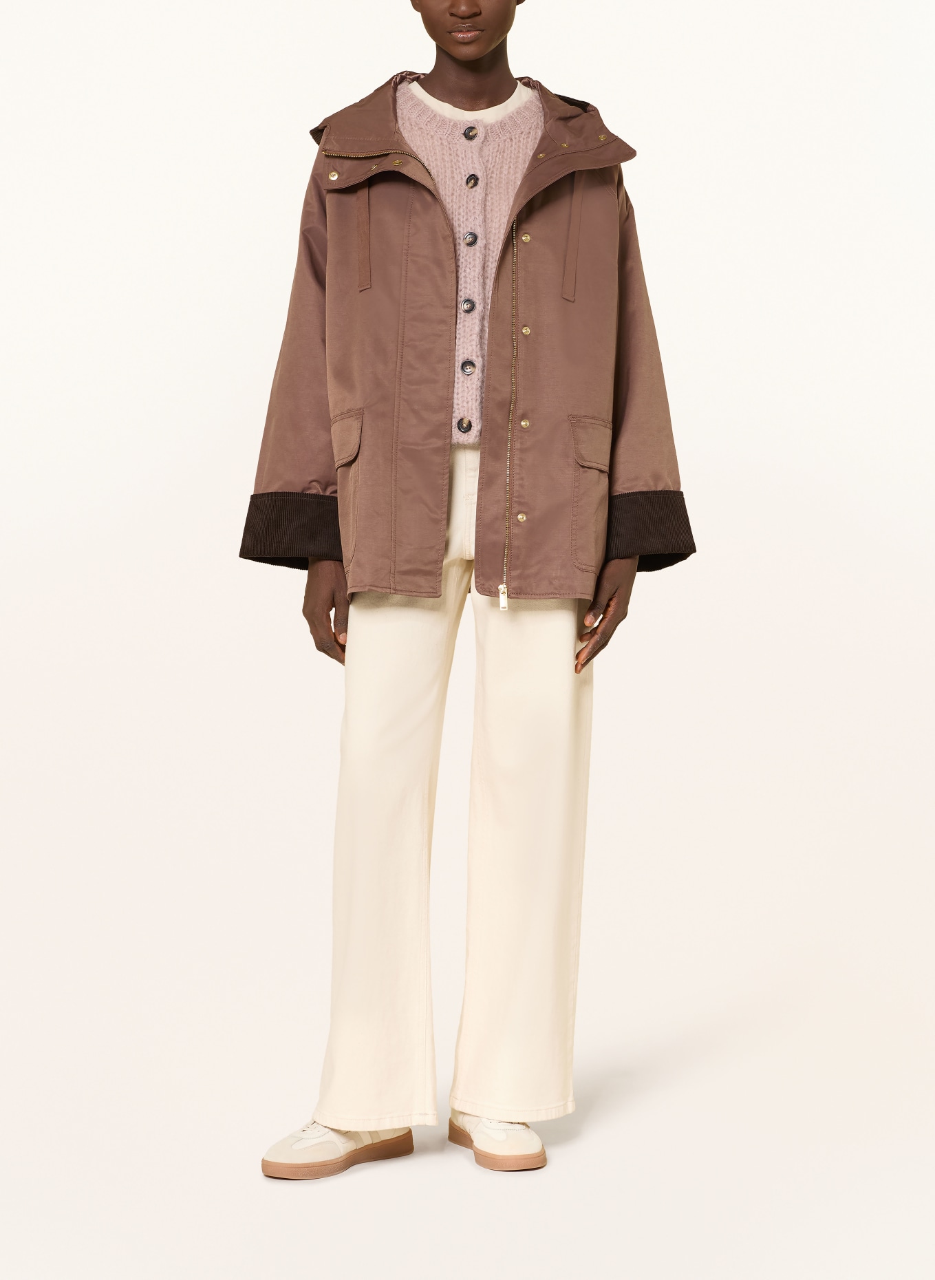 InWear Polní bunda GRACELYNNIW: HNĚDÁ / TMAVĚ HNĚDÁ